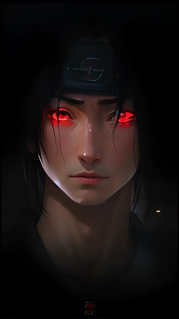Hyperrealistic version of Itachi Uchiha, hyperdetailled, hyperrealistic