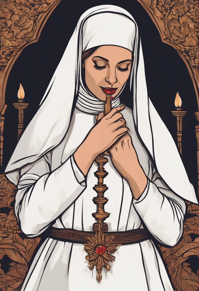 Make a nun sucking a penis