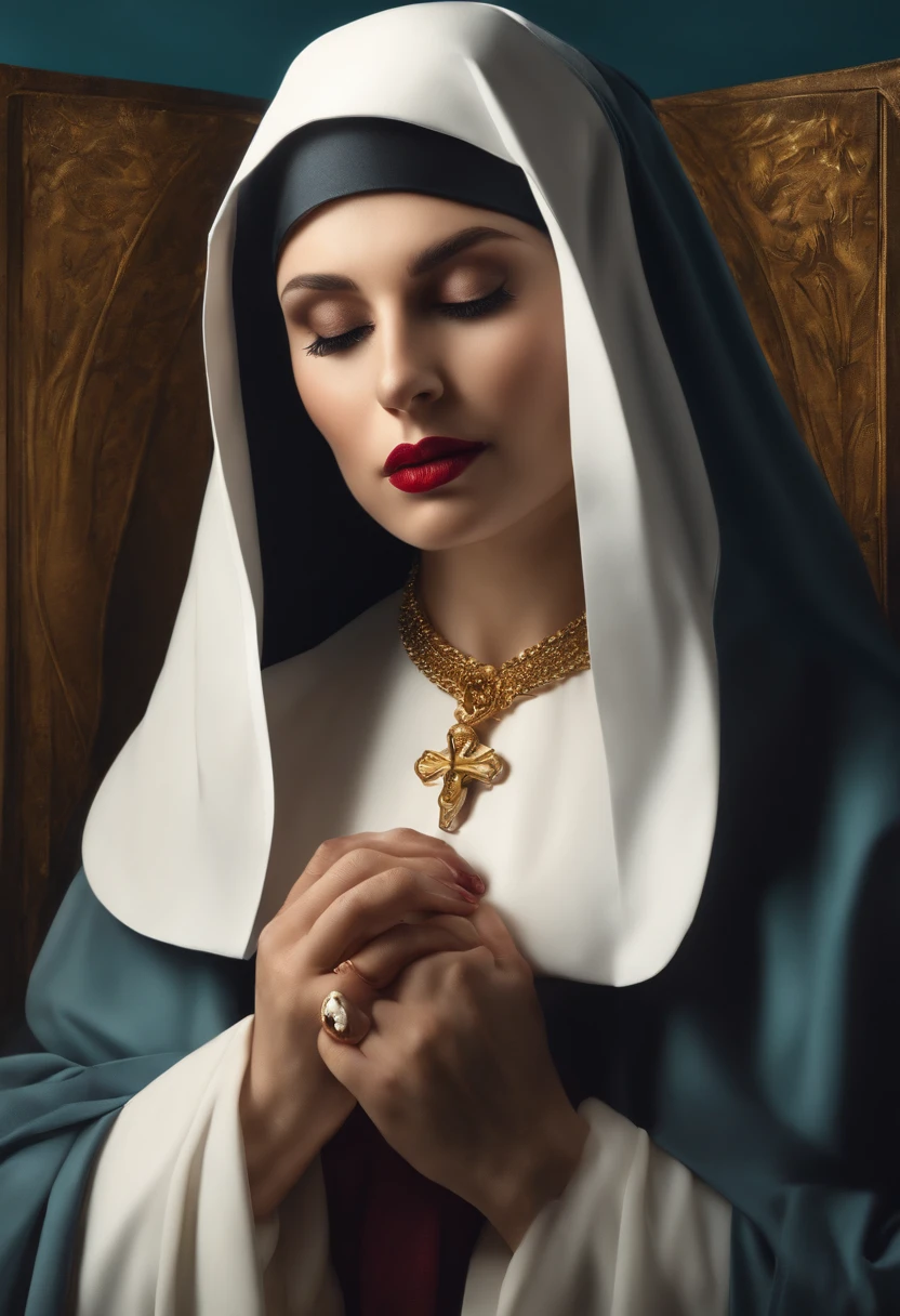 Make a nun sucking a penis