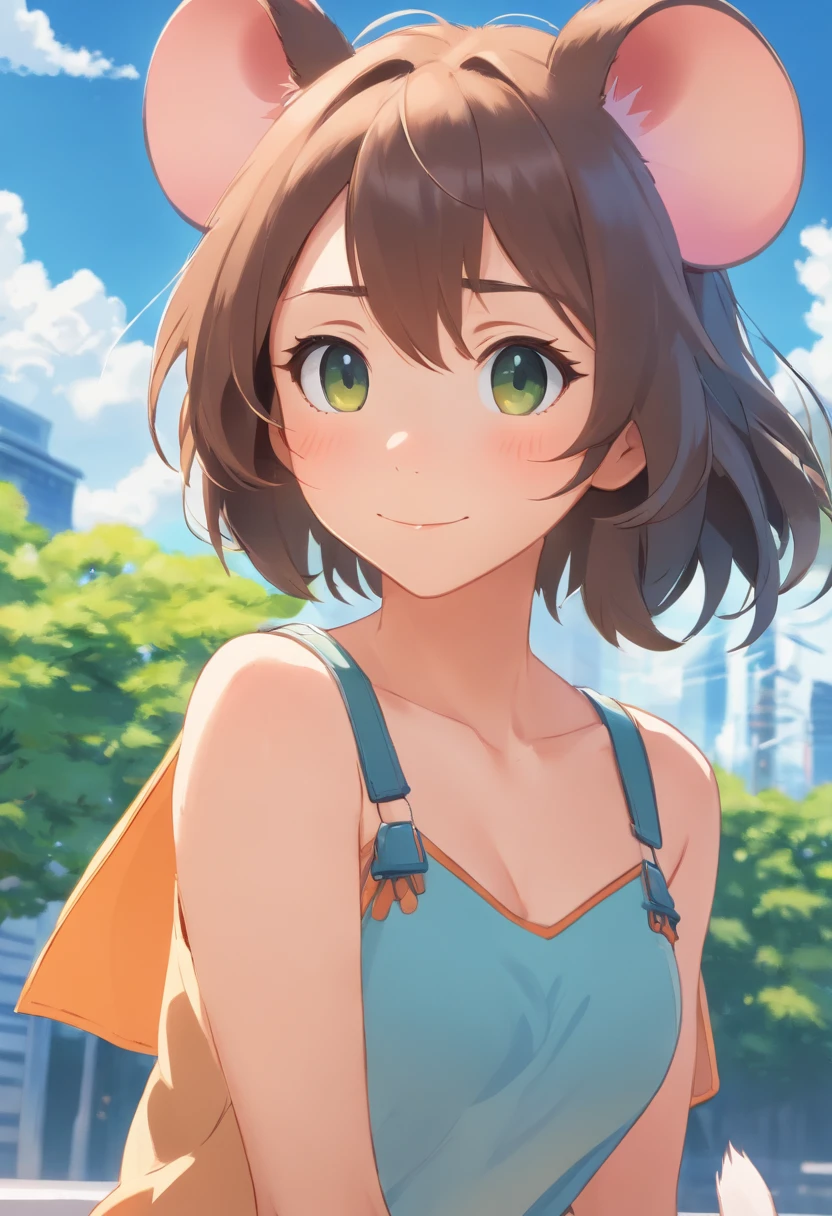 Mouse girl, 6 inches tall, cute smug