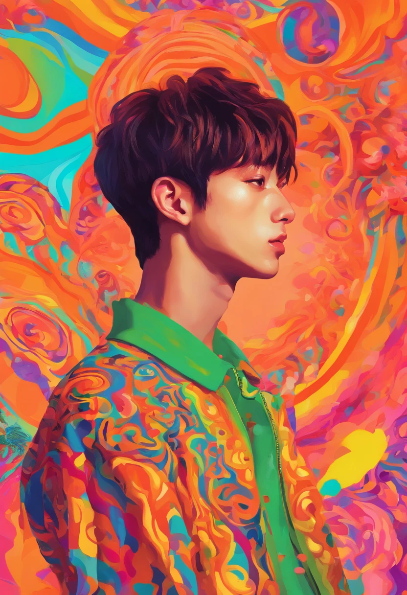 jeon jungkook, roupa laranja, cadeia, realista (bts)