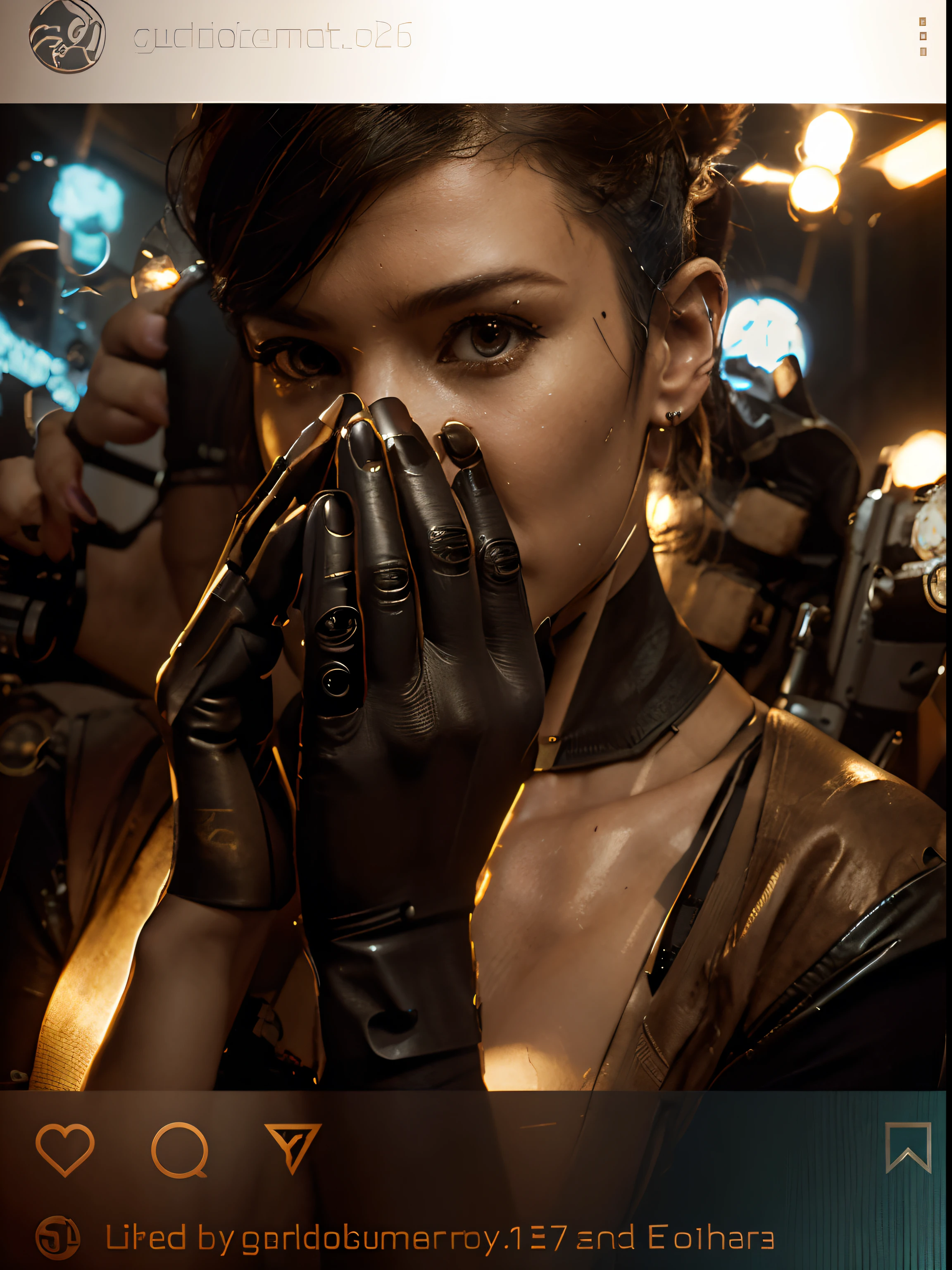 full body cyborg| full-length portrait| detailed face| symmetric| steampunk| cyberpunk| cyborg| intricate detailed| to scale| hyperrealistic| cinematic lighting| digital art| concept art| mdjrny-v4 style