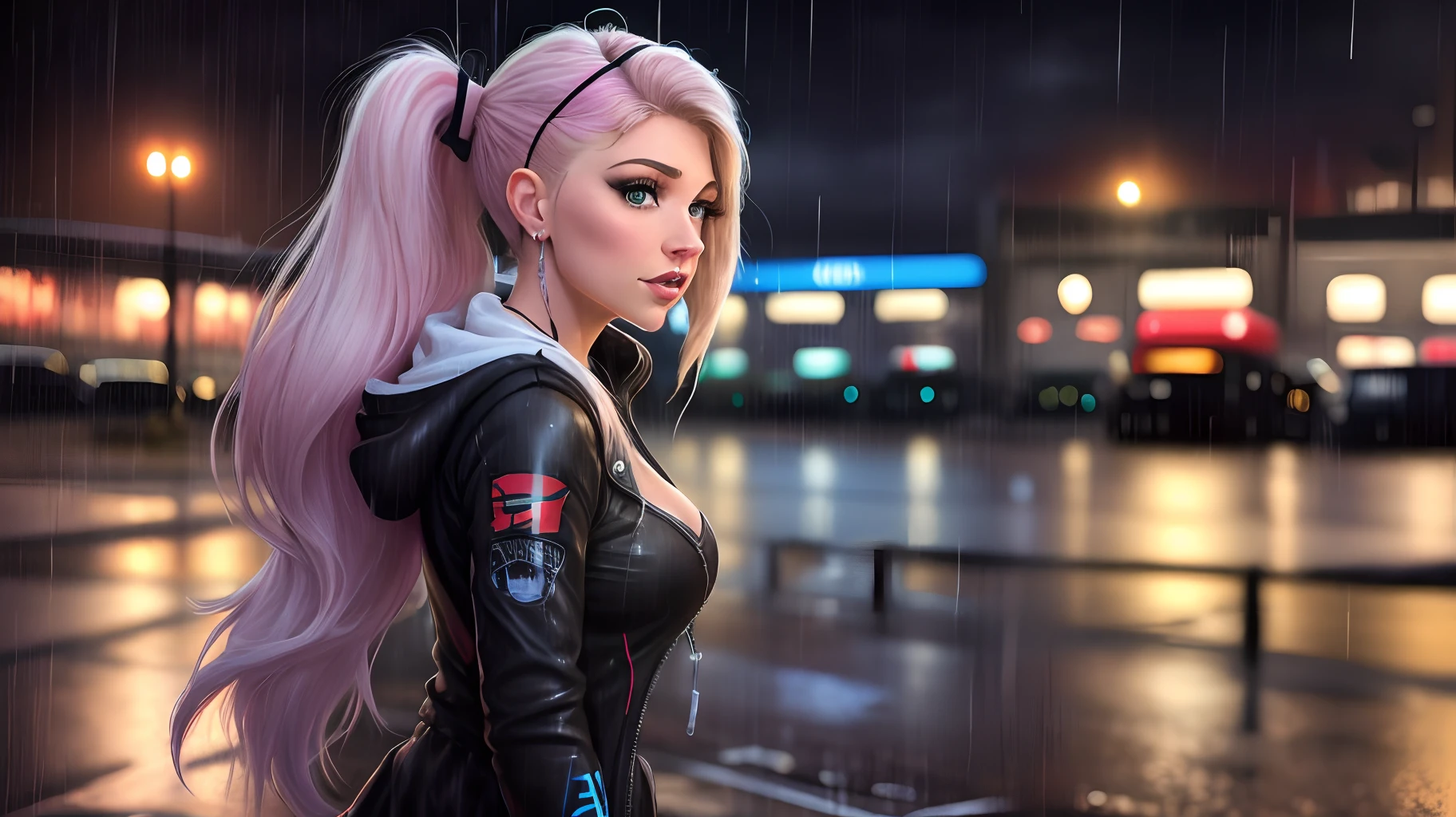 Alexa Bliss In London Rain