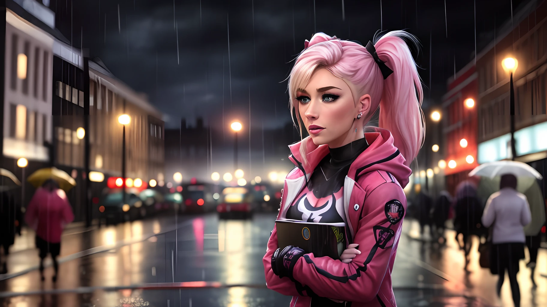 Alexa Bliss in London Rain