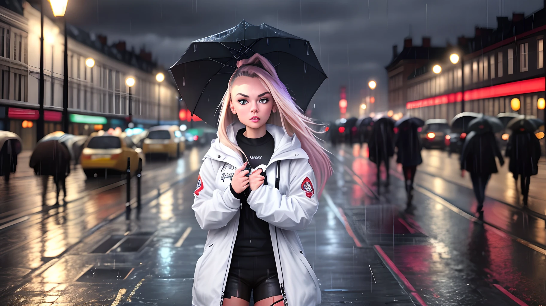 Liv Morgan in London Rain