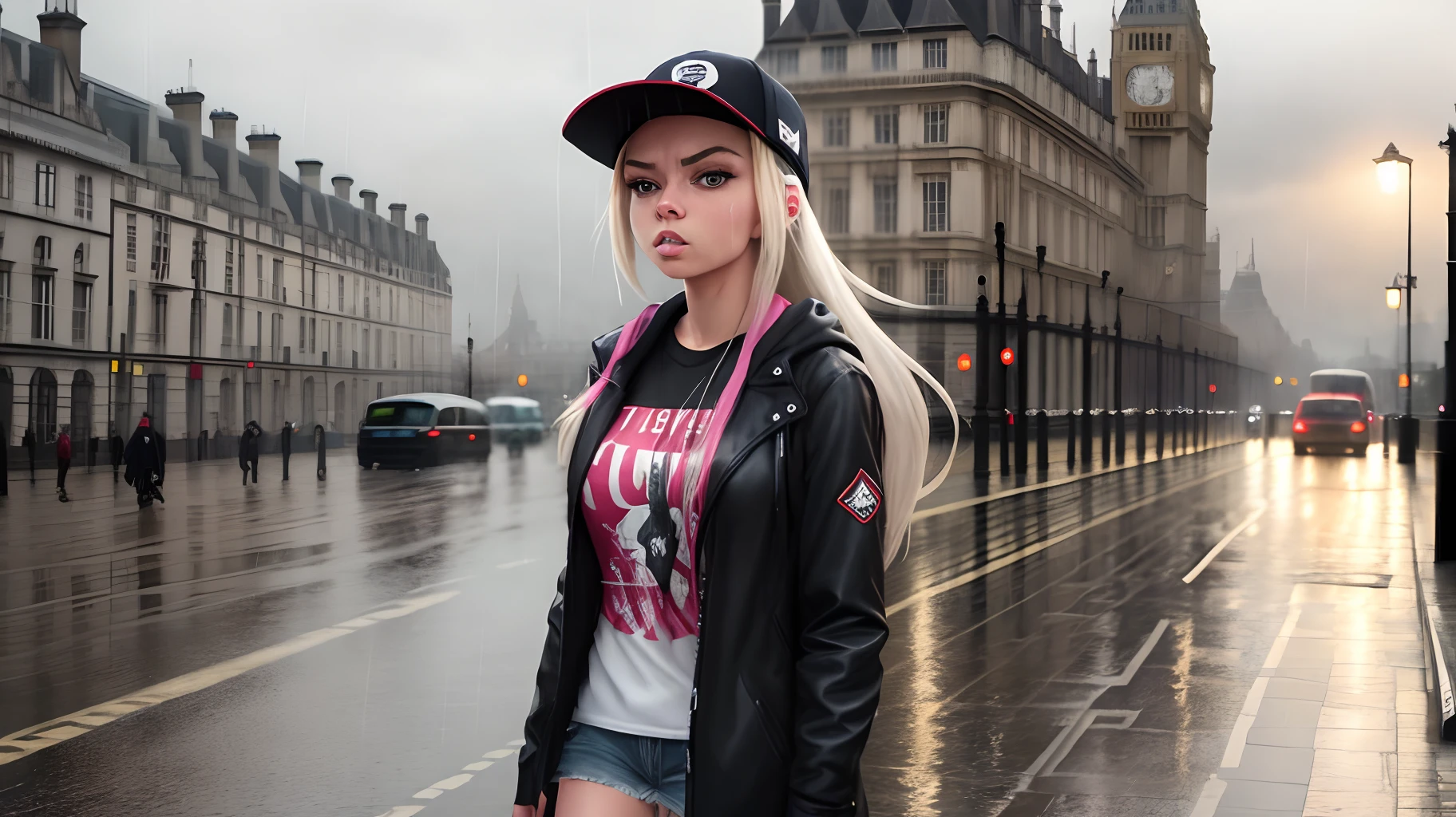 Liv Morgan in London Rain