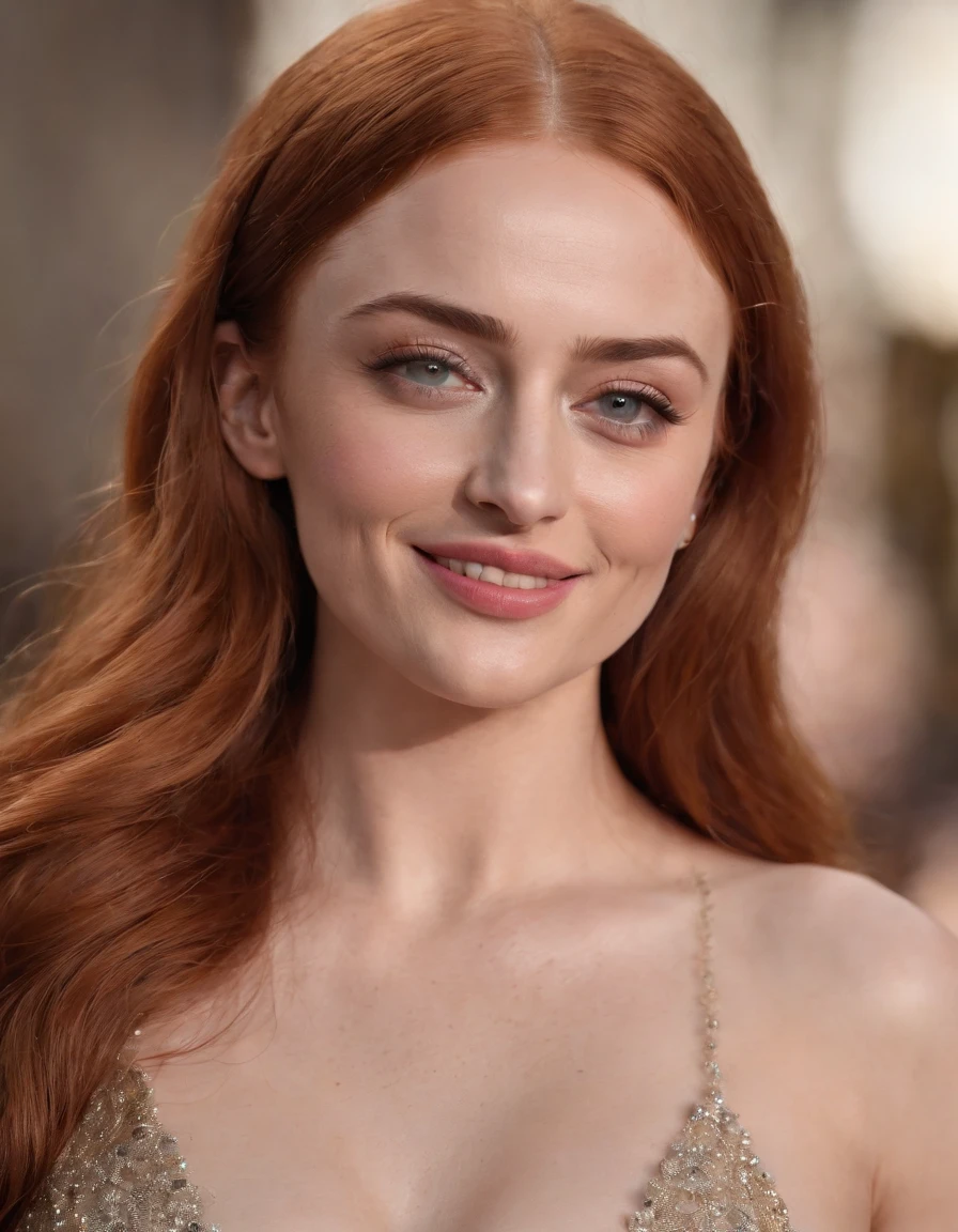 Sophie Turner, big tits, defined abdomen, sorriso sexy, muitos pelos pubianos, pelos pubianos aparentes, pelos pubianos se projetam, erotic, deitada, 8k, (insanamente detalhado:1.5), fotografia de corpo inteiro, 20 megapixels, Canon EOS R3, pele detalhada, pale skinned, background cidade iluminada, anatomia perfeita