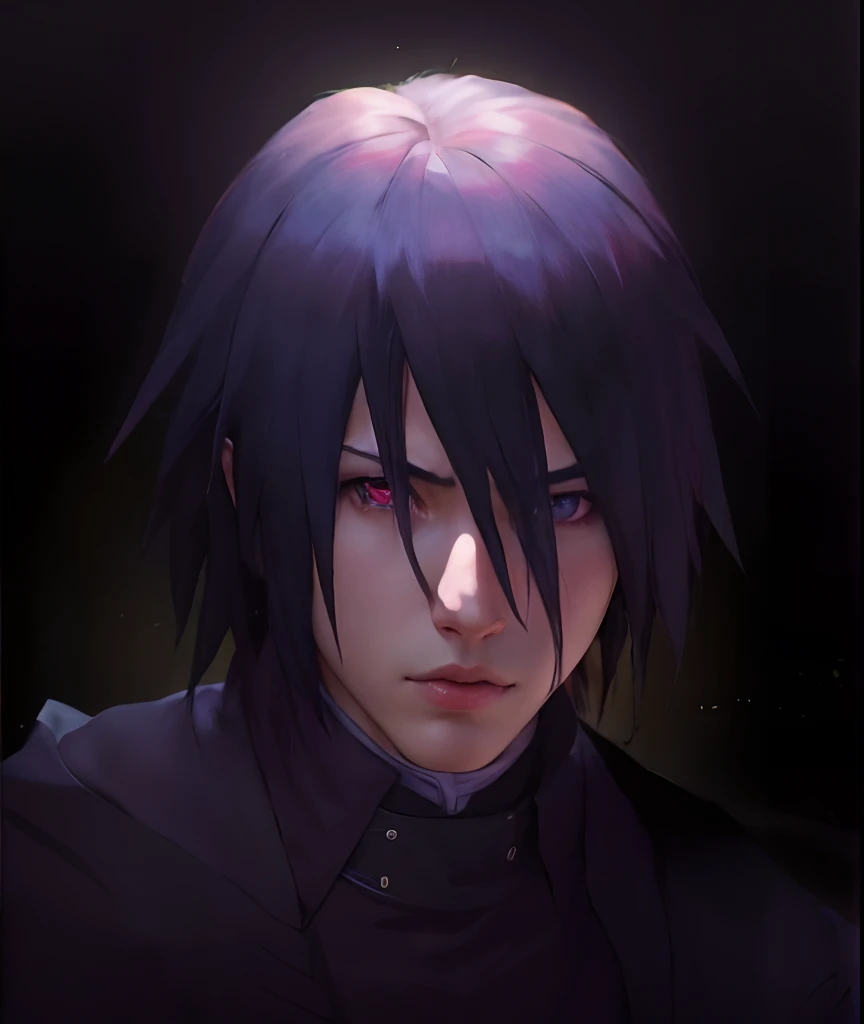 Hyperrealistic version of Sasuke Uchiha, hyperdetailled, hyperrealistic