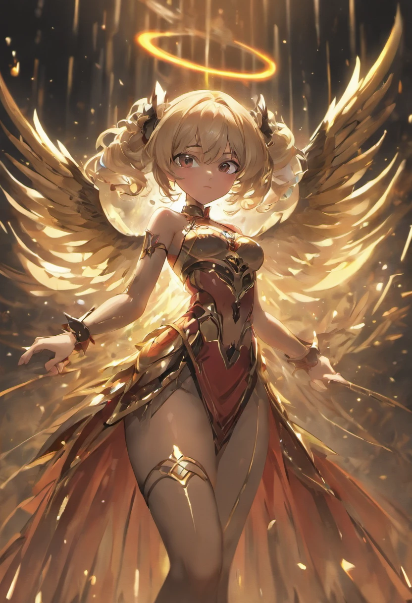 (Best quality,Ultra-detailed,A high resolution:1.2), Realistic, a giantess, Overlooking, Delicate facial features, minimal clothing, Vibrant and long multicolored braids, Drag on the floor, Huge and exaggerated breasts, Protruding abdominal muscles, Incredibly long legs,It occupies two-thirds of the body, Amazingly large and exaggerated buttocks,It has nine long tails, A pair of huge wings,Covered the sky behind them, Uniquely designed high heels, Tattoos, Perfect attention to detail, full body shot of