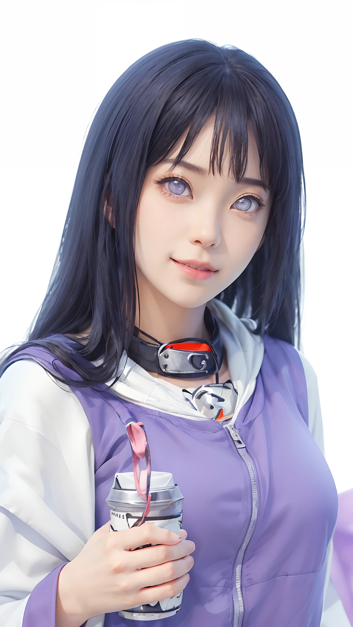 Close-up of a man wearing a purple jacket and black headband., Nobody Robin, Hinata Hyuga, realistic anime 3D style, realistic anime style, Hinata Hyuga from naruto, Hyper realistic anime.., Portrait of Tifa Lockhart, Tifa Lockhart with white hair, Seductive portrait of Tifa Lockhart, Photorealistic anime, 3D anime realistic