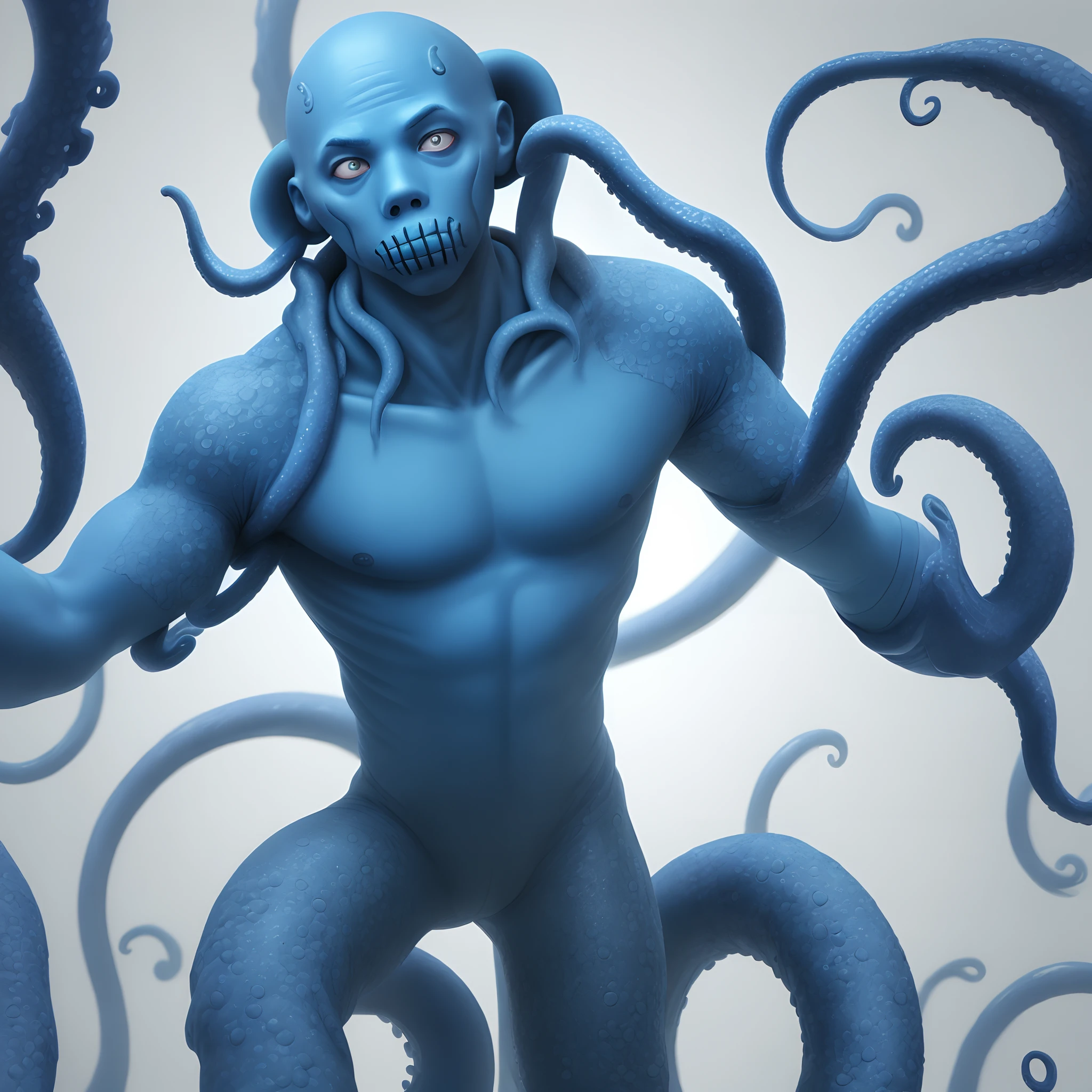 Tentacle Blue Man