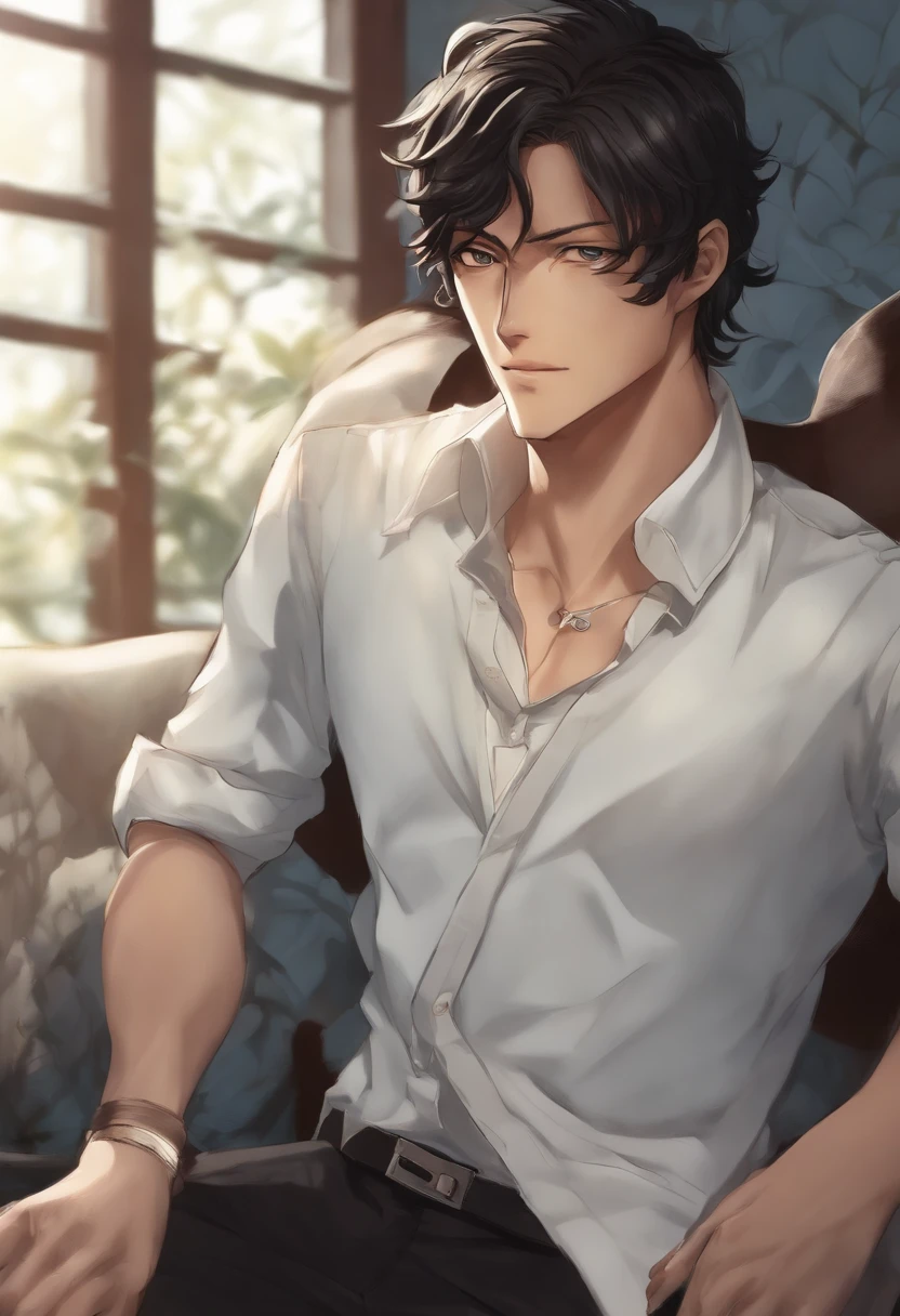 um desenho de um homem com um peito medio e um peito medio, kentaro miura manga art style, kentaro miura manga style, manga style of kentaro miura, oda sim, Furio Tetesschi, cara bonito na arte demon slayer, Kazuya Tsurumaki, Shikanosuke Yagaki, Taisho Romano ,feliz estilo one piece