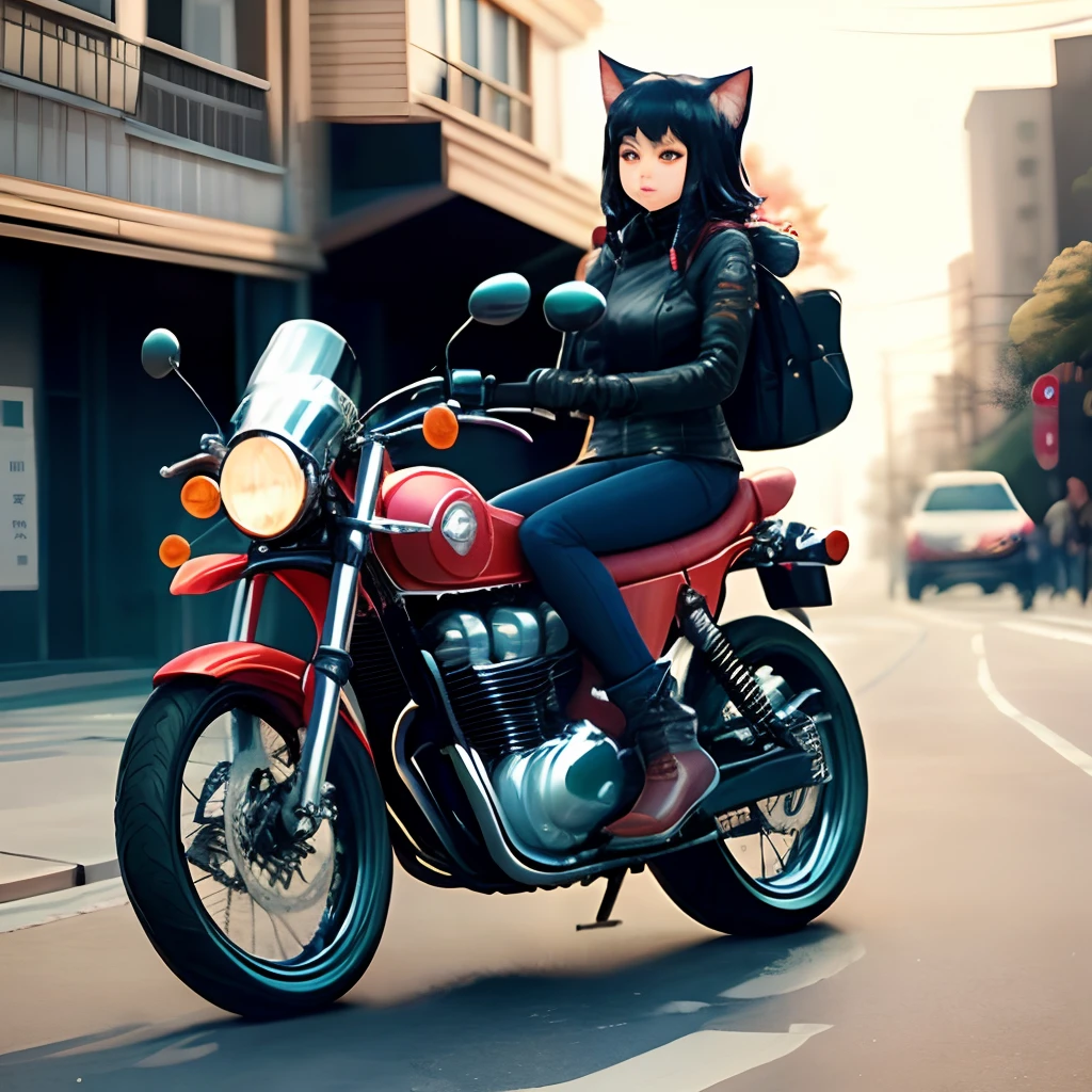 Kuromi Neko DL250 Motorcycle Women