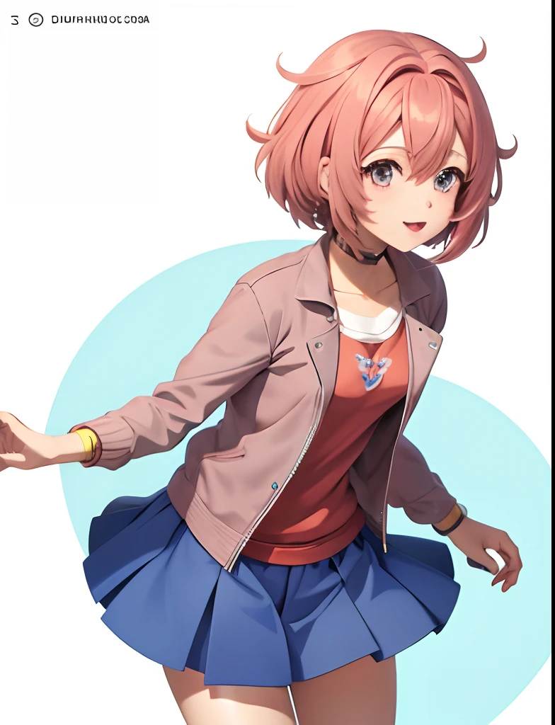 anime com cabelo rosa e saia azul e jaqueta marrom, visual anime de uma meninao, menina anime, menina anime bonitnina anime), anime melrota, menina bonita do anime high scuma garota de anime, Clube de Literatura Doki Doki, Menina do anime chamada Lucy, menina, menina anime bonita, Sayori,a anime bonita