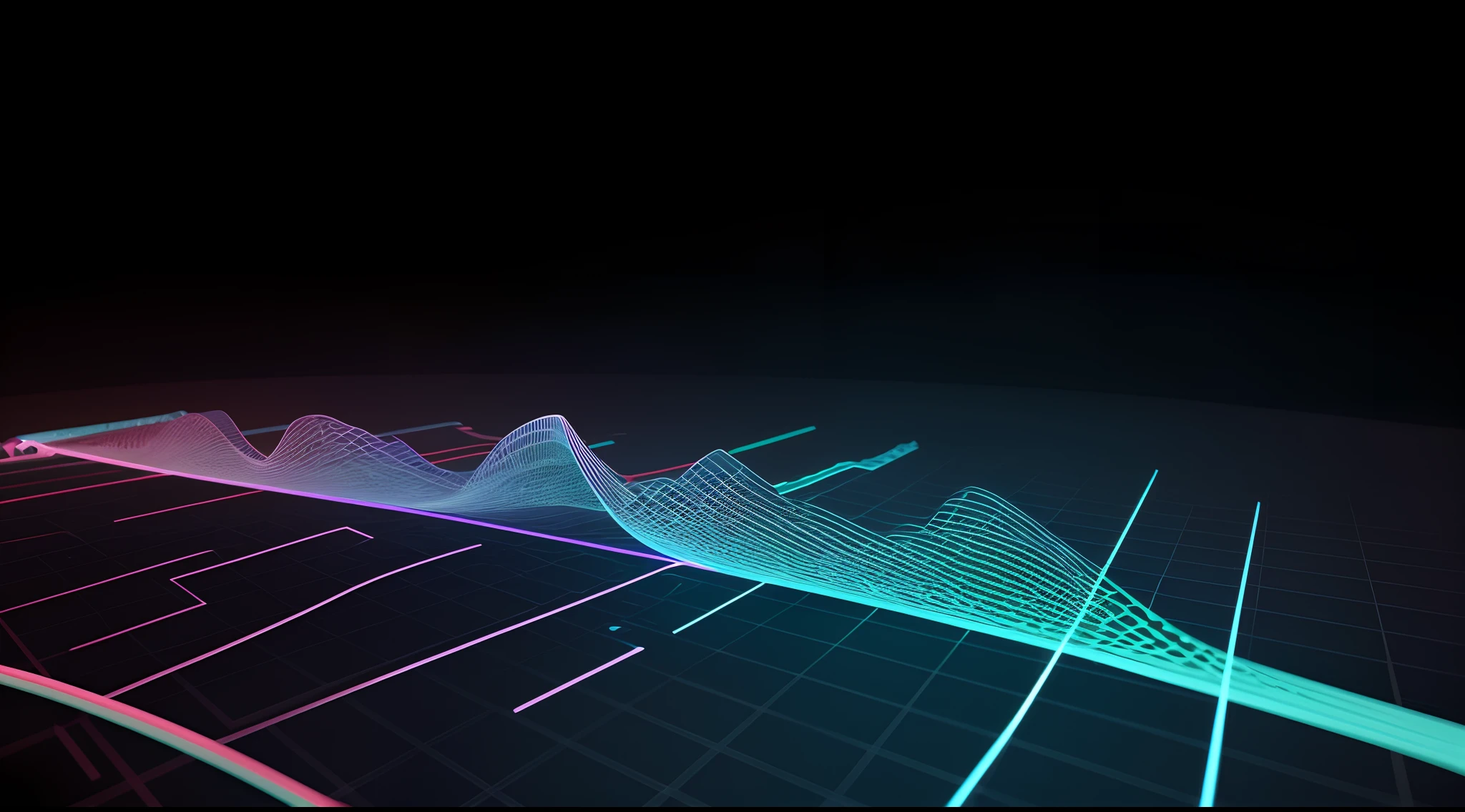 Engaging 3D visualization featuring stunning graphs、glinting