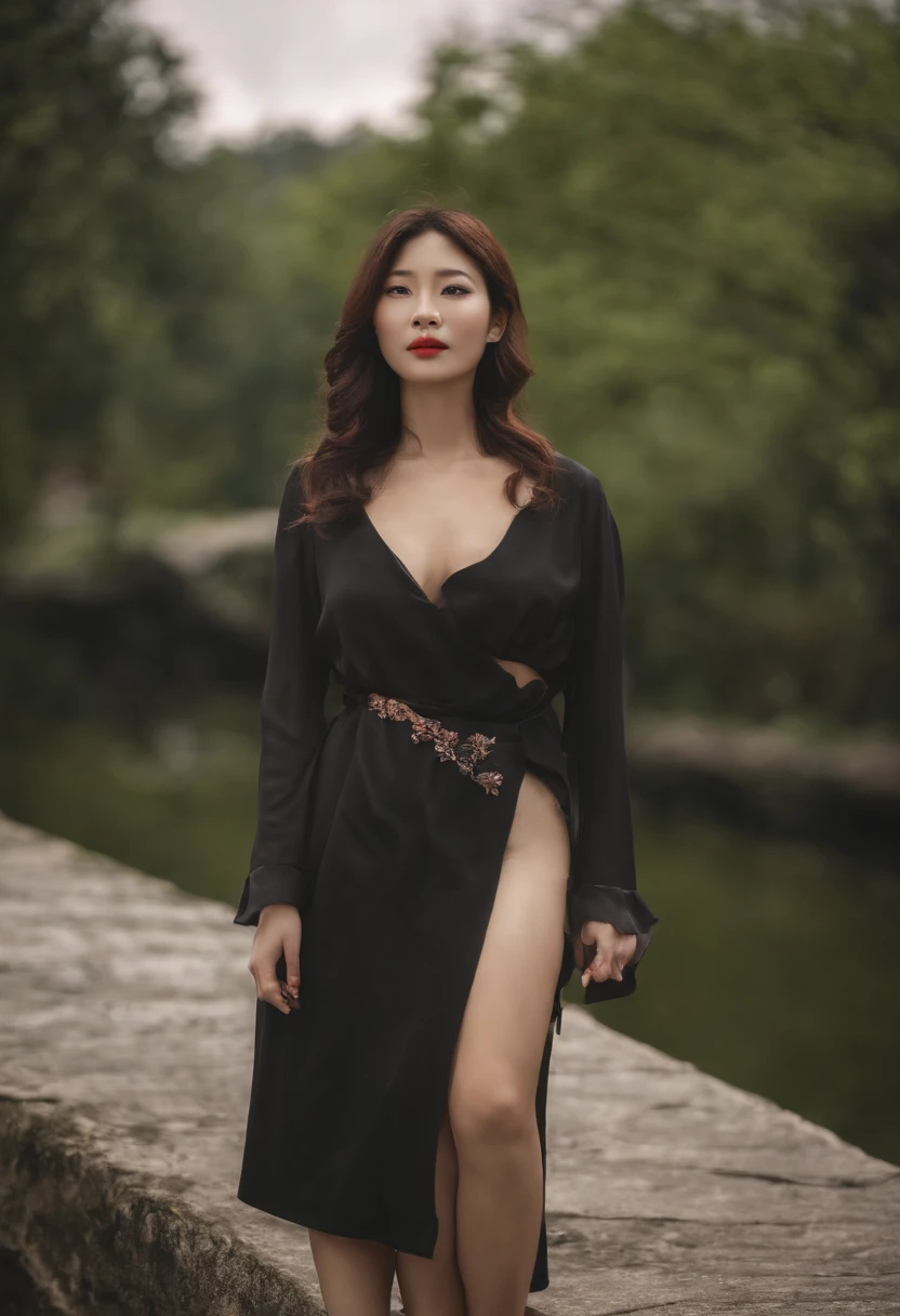 (best qualtiy,8k,32k,tmasterpiece,UHD:1.2),Photo of beautiful Chinese woman,c-cup breasts,Very short delicate hair,The upper part of the body,sface focus,oversized_sweater,simple backgound,from the above,looking at viewert,