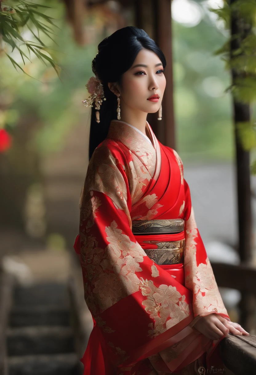 Japan beauty with black hair