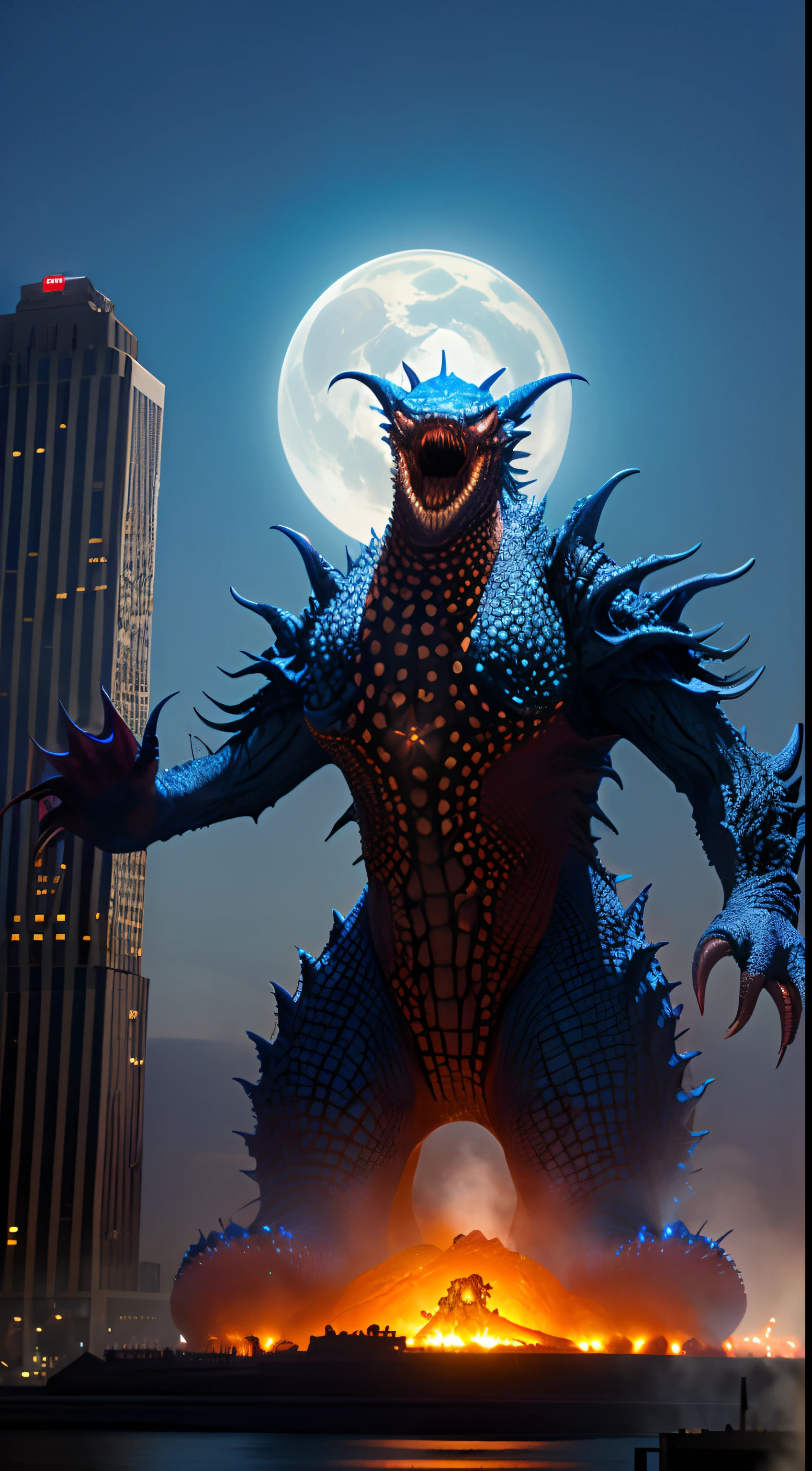 bizarre alien creature, giant kaiju starfish monster, surrealism, looming creature with a long, kaiju towering above new york, kaiju cephalopod, nanotech demonic monster horror, scary monster statues, bizarre alien creature, giant kaiju starfish monster