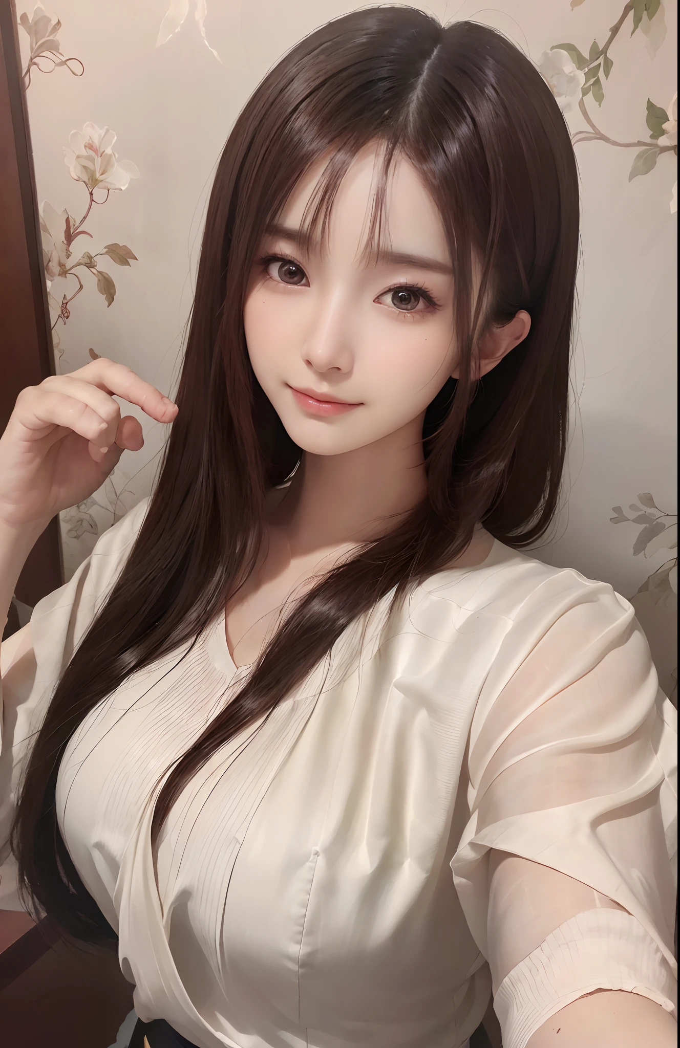 high quality, High resolution, 8K,Japanese、long hair、Sharp Face、slender、sexual behavior