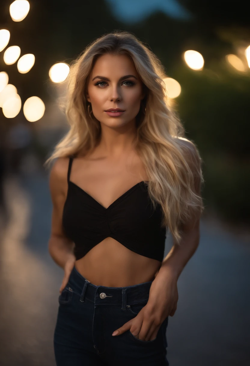 (Photo Entier: 1.4), ( corps complet : 1.4), RAW UHD portrait photo of a 24-year-old blonde (Femme aux yeux bleus) dans un parc , Palmiers, (jupe), (neckline), specifics (Textures! , cheveux! , Briller, Couleur!! , disadvantages: 1.1), Bright eyes with lots of detail (looking at the camera), SLR lighting, Reflex, Ultra-quality, re sharpness, profondeur de champ, (centre), Fujifilm XT3, Limpide, Centre du cadre, beau visage, mise au point nette, street lamp, neon lighting, Bokeh (dimly lit), Nuit, (Illuminated sky ), detailed skin pores, peau grasse, coup de soleil, intricate eye details, corps entier, gros seins