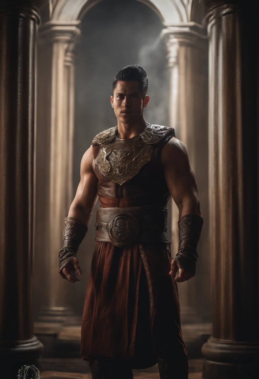chris evans as a pharao, muscular body
