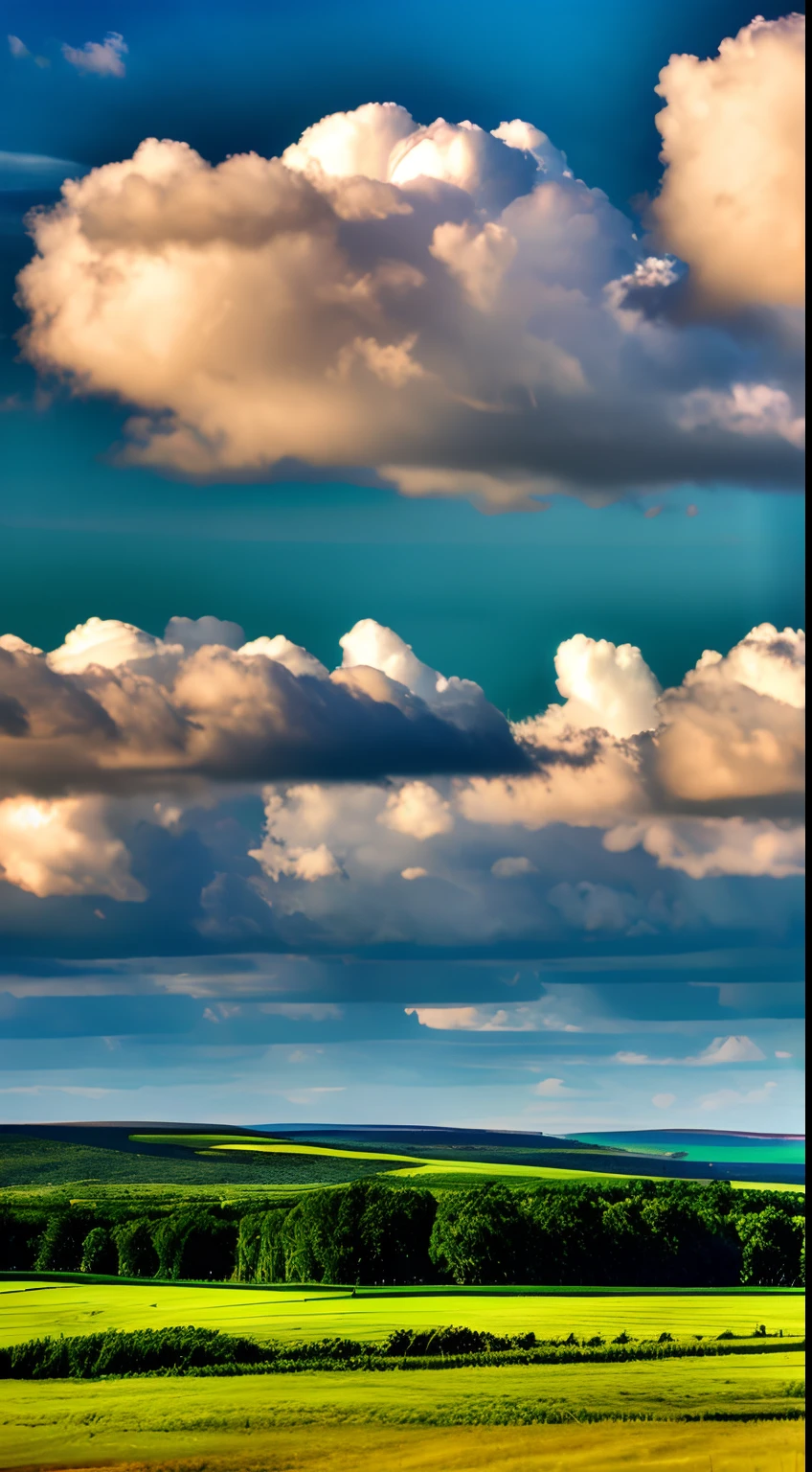 steppe landscape,blues sky and clouds, green forest, Dingdall effect,a country road,Colorful hot air balloons,high quality desktop wallpaper, verdant forest, detailed fields nature, beautiful english countryside, Stunning landscape, Rolling hills, Landscape wallpaper, lush countryside, Patches of green forest, breathtaking landscape, green fields in the background, High quality wallpaper, Beautiful wallpaper