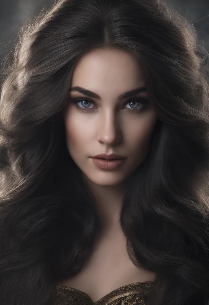 Rapariga, 14 anos, cabelos castanho escuro, foto realista, pale skinned, traje preto fantasia, traje spidergirl, beautiful face, symmetrical face, Julia Carpenter, Black eyelashes, large iris, pupila grande, corpo inteiro, corpo sensual, Standing at the back of the room, art-station, 8k, scientific fiction, pastels colors, Marvel.