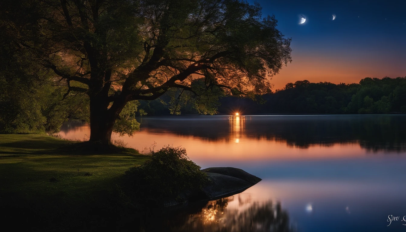 "In the darkness of the night, Under the full moon that shines immensely in the sky