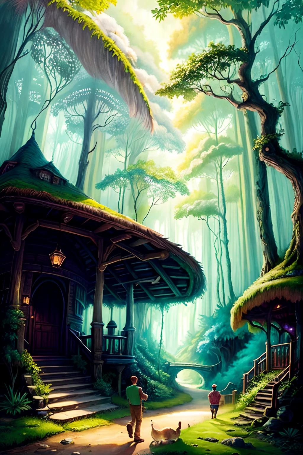 Once upon a time, in a magical and enchanted land, nestled deep within a lush forest, a group of unlikely friends embarked on a thrilling journey in the Enchanted Kingdom. Led by Jack, a courageous and curious young boy, they discovered that the forest was inhabited by fantastic creatures.