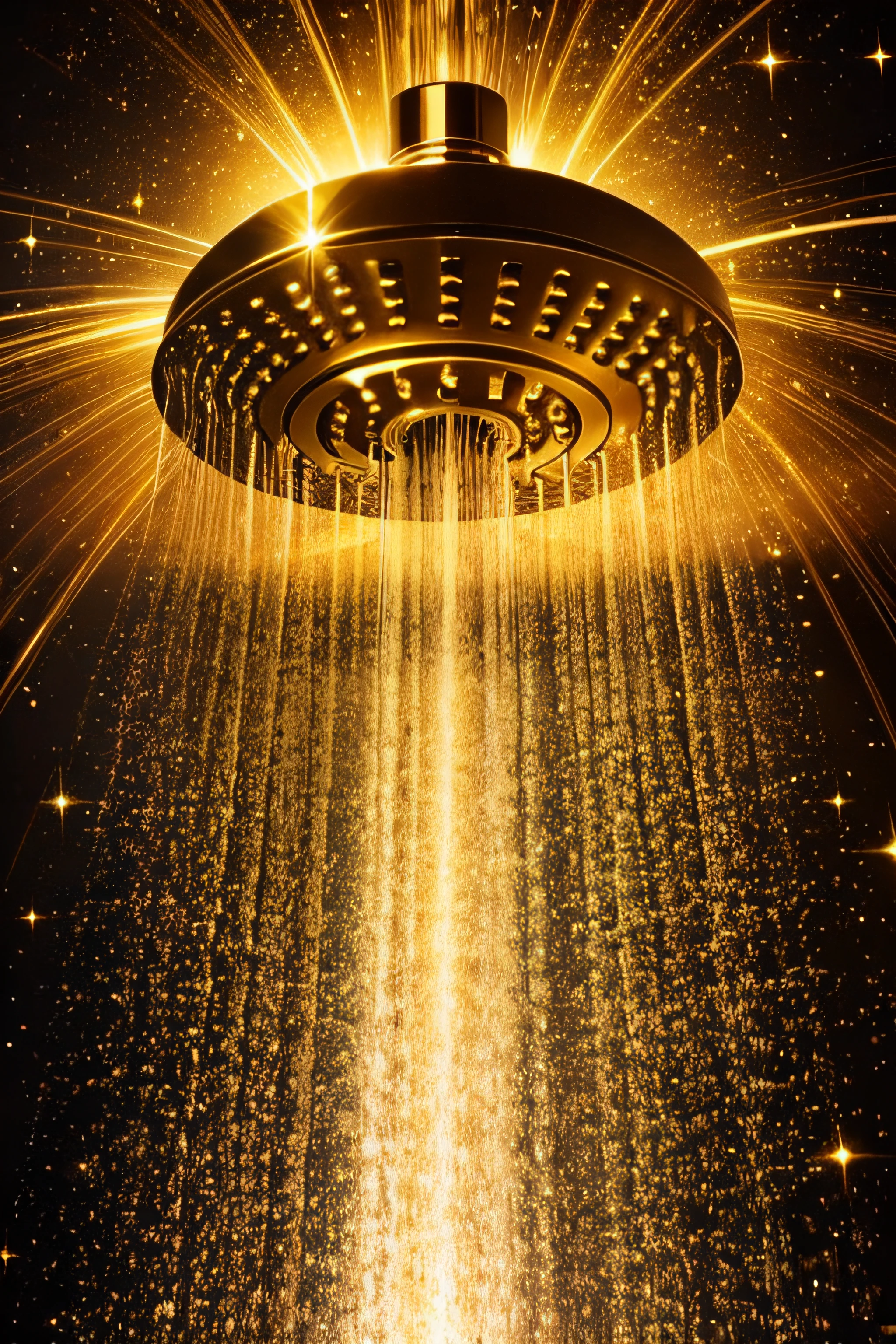 shower of golden light, golden particle