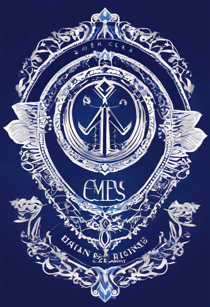 Round class badge, The main colors are dark blue and white。In the center of the class logo, Design abstract nurse cap, The lower part of the hat has a heart-shaped pattern。Around the hat, poser"Class of 2021 B29 Nursing Class"and white font, Contrast with a dark blue background。The background of the class logo is dark blue。Add a faint white glow on the background。Enfim, Add elaborate decorations around the perimeter of the class logo, Enhance overall aesthetics, and express respect and pride for the class。The logo highlights the professionalism of nursing and patient care, and the unity and honor of the class。