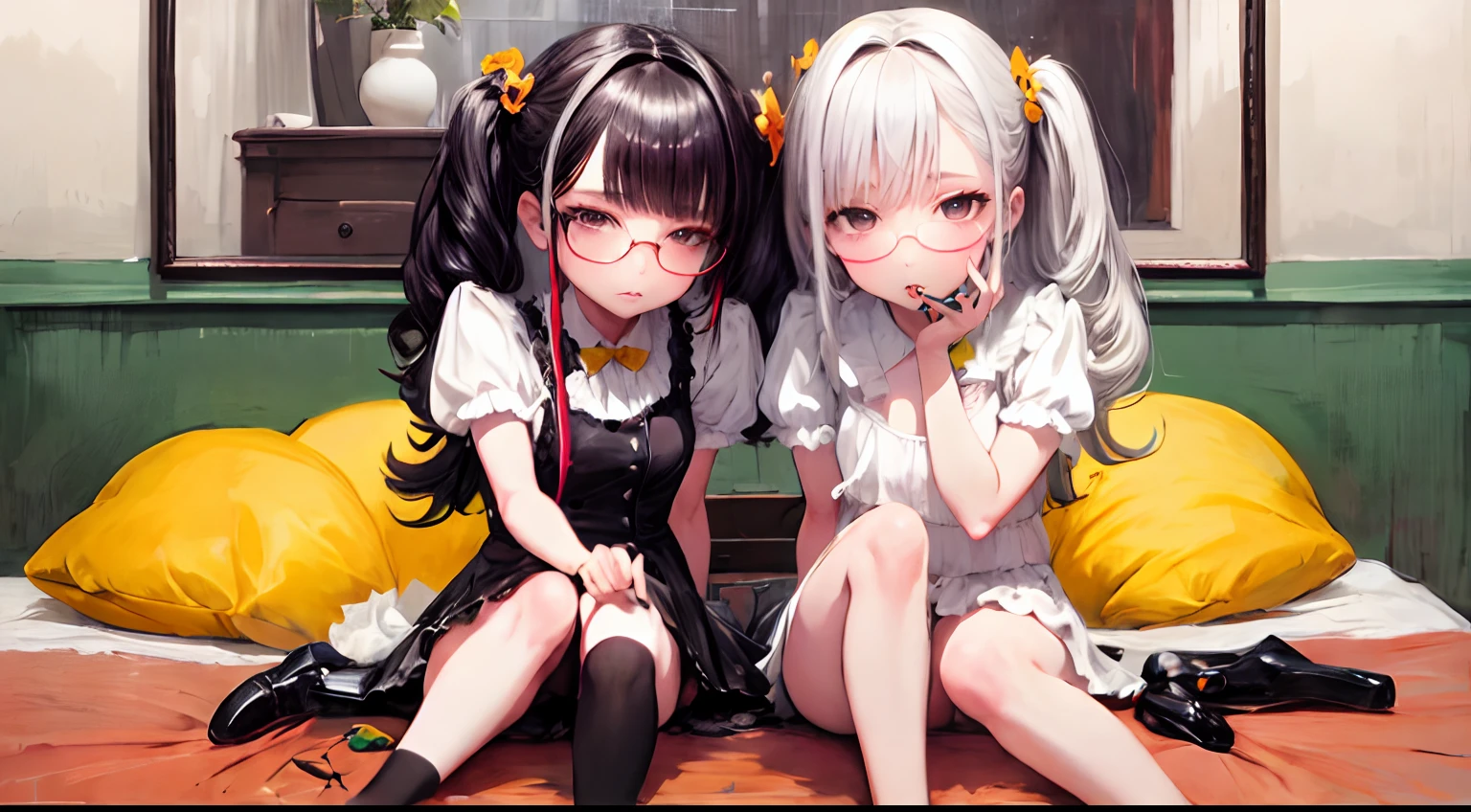 bobhair　a miniskirt　Suits　garterbelts　slender　　wink　glamor　beauty legs　brack　eye glasses　　a necklace　Stockings　undergarment　　Adults　Frolic　kneeking　　Visible from the uniform　squash　Shines　stare　　tongue　piercings　a bed　Panchira　　invite　　Flower bouquet　Soio