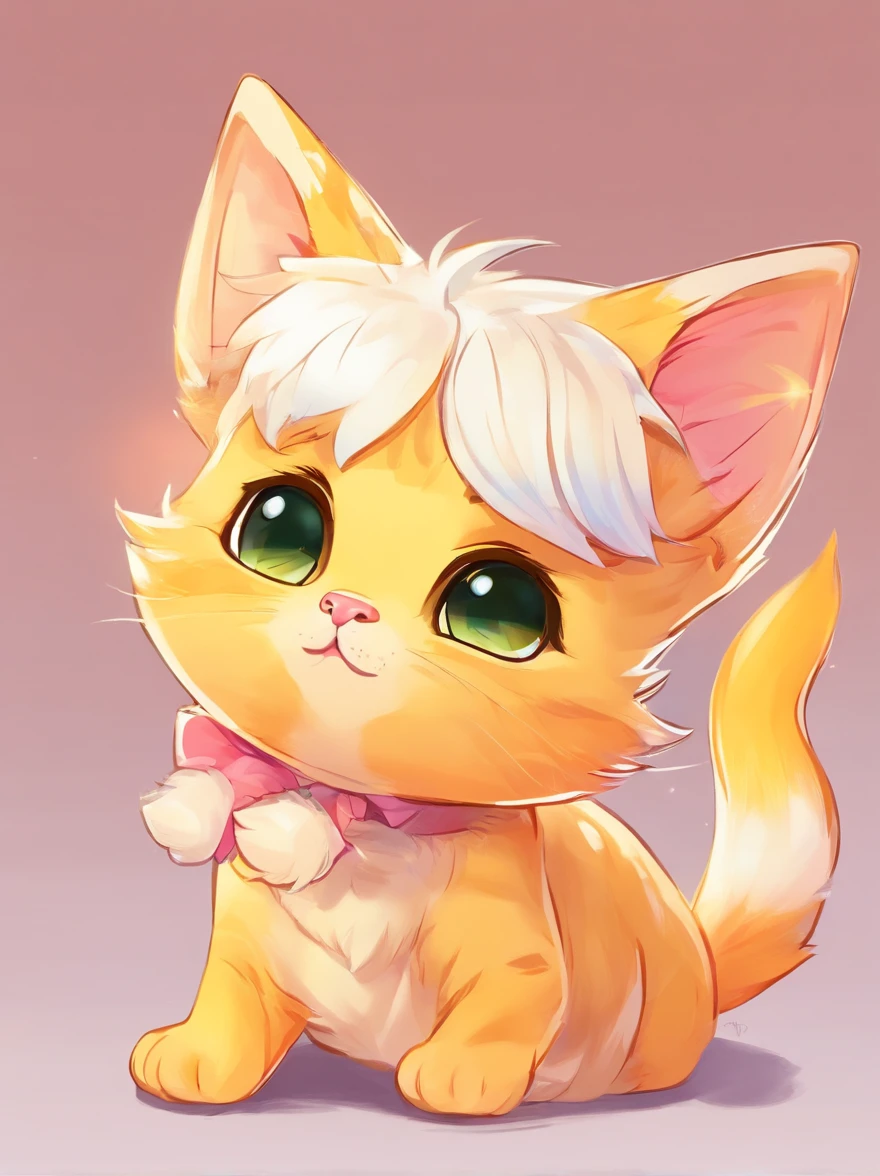 Yellow kitten, triangular face:1.1,mustaches:blanche,white backgrounid:1.1)+(diagrams,realist:1.37,foco nítido:1.1,ultra-detailliert,Haute,professional,Vivid colors:1.1)+(soft hair:1.1,playful expression,Prying eyes,bonito:1.1)+(Soft lighting,Warm tones:1.1)