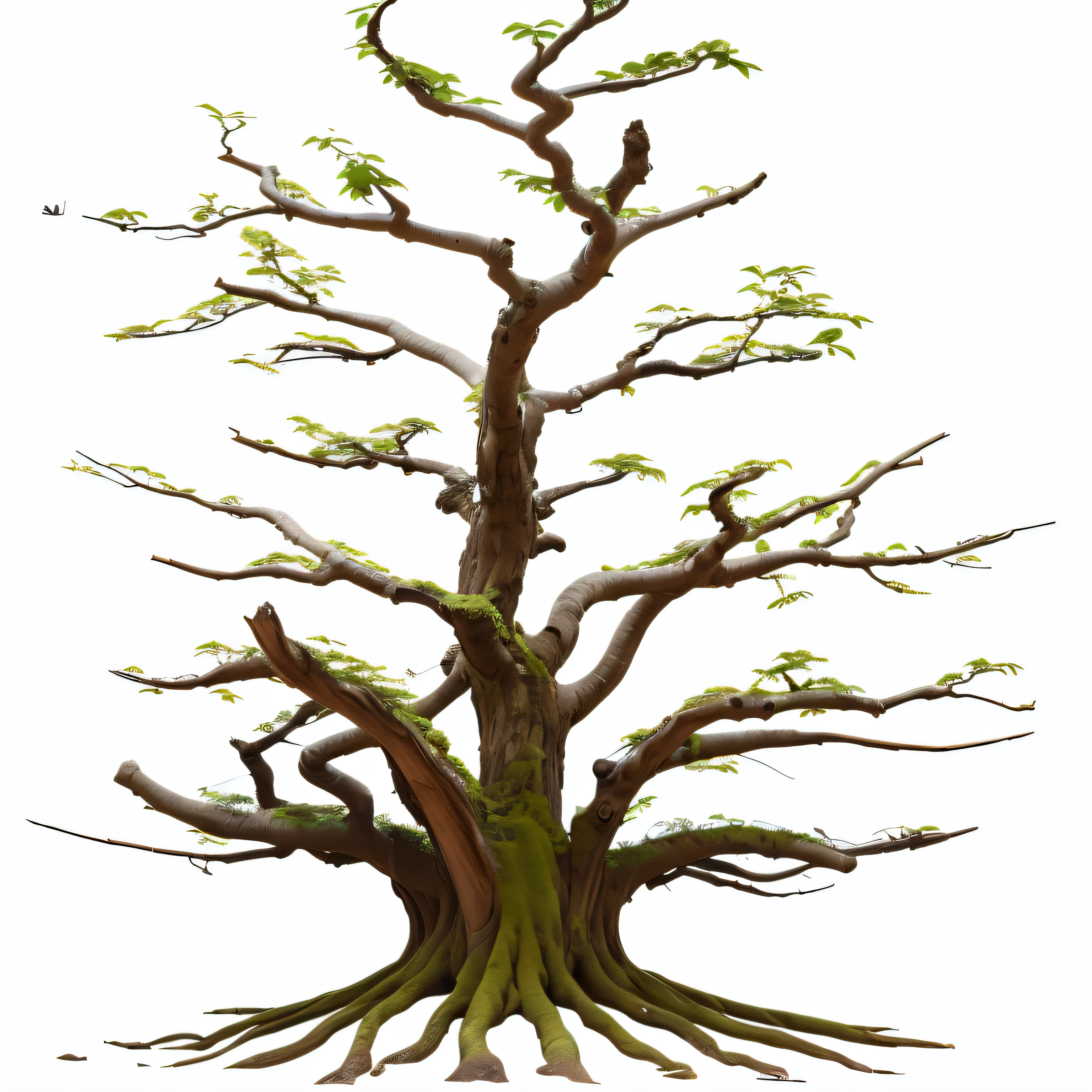 A close-up of a tree with a white background, ancient tree, old tree, A beautiful tree, bonsai tree, big tree, big tree, made of bonsai, Tall Root Tree Background, A twisted old tree, fantasy tree, trees growing on its body, Model Trees, Rich Tree, arboreal, giant tree, pero, A Tall Tree, Bonsai Trees, llena de follaje