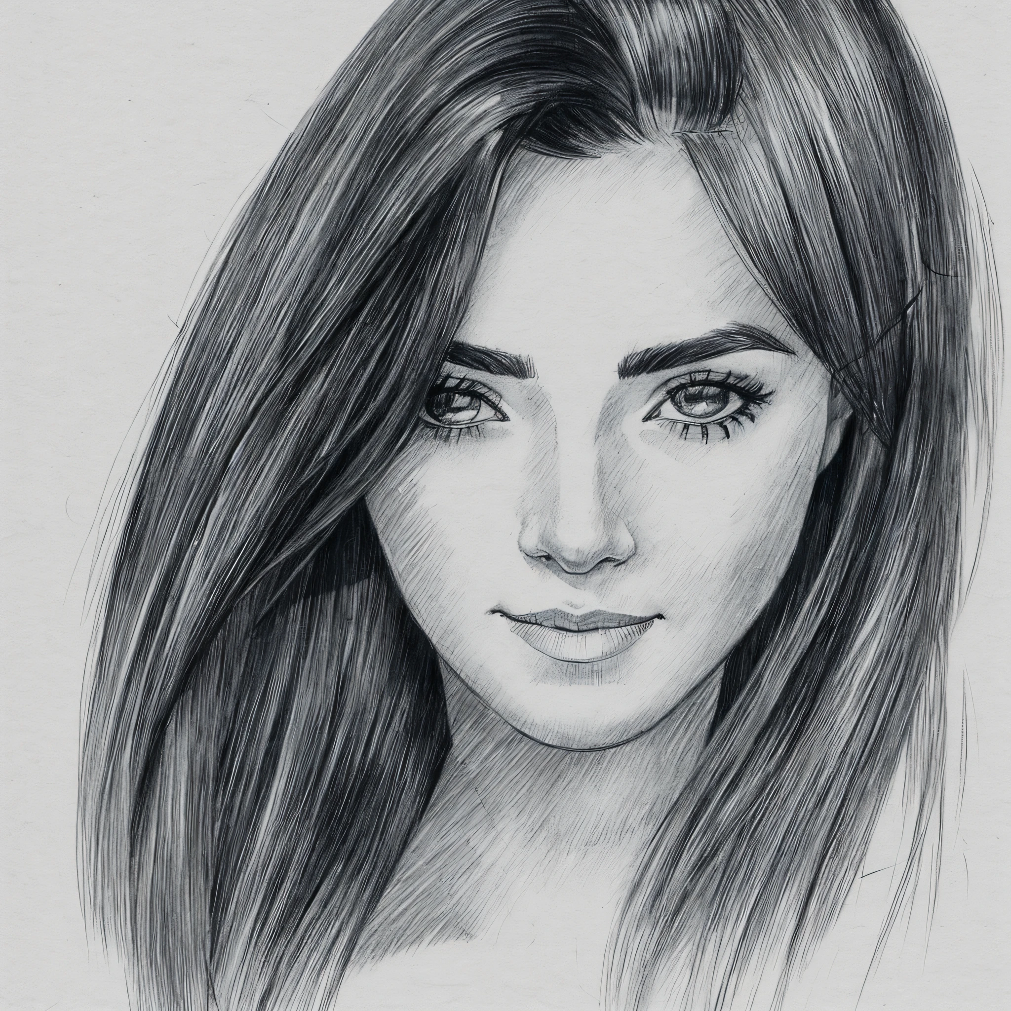 sketch of a woman's face