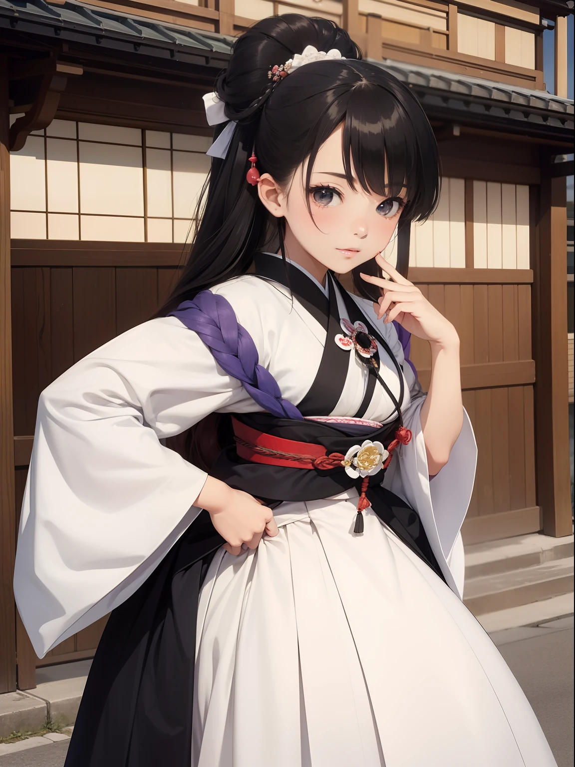 Beautuful Women、 、FULL BODYSHOT、perspiring、Taisho romance、Taisho era cityscape