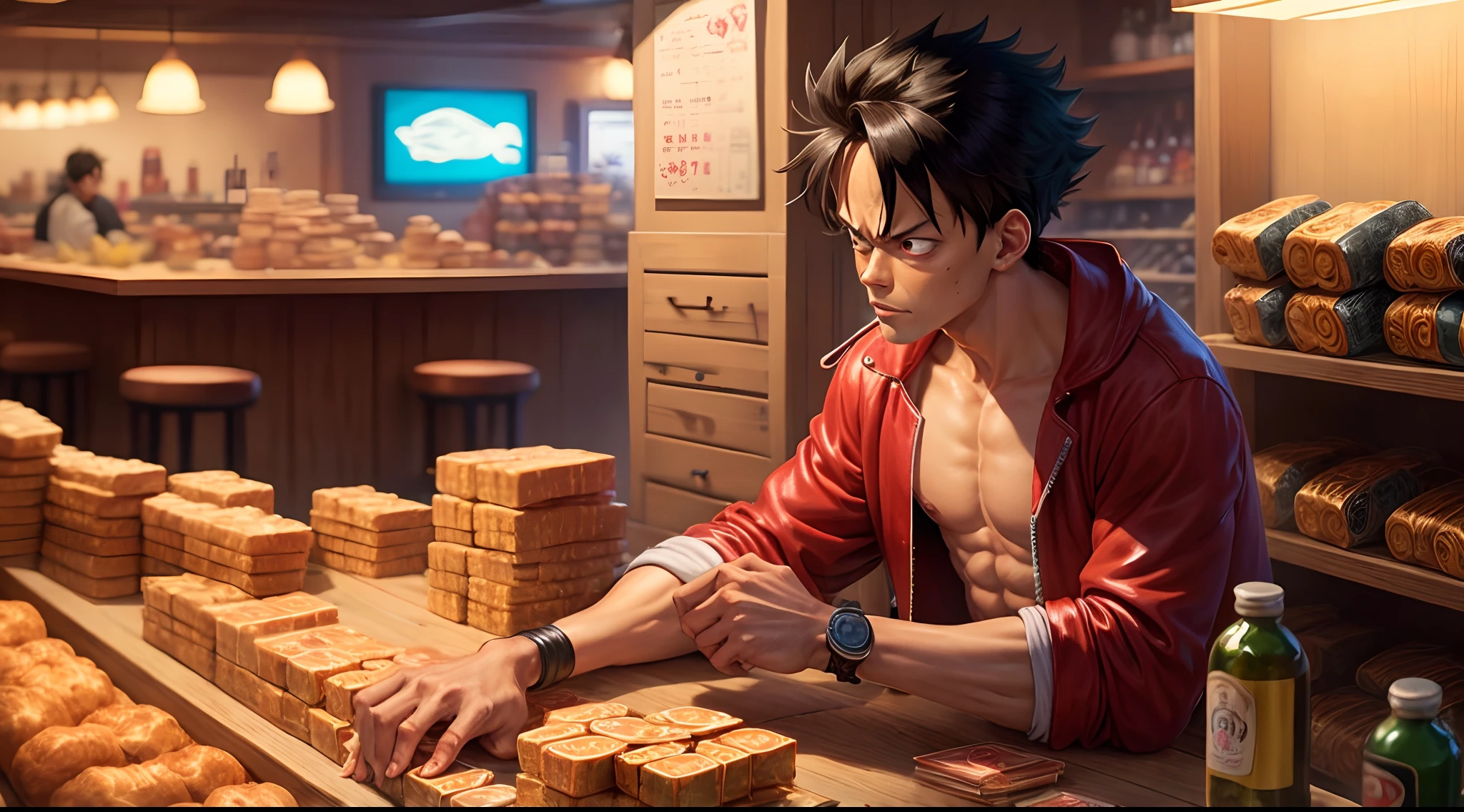 Luffy counting racks
