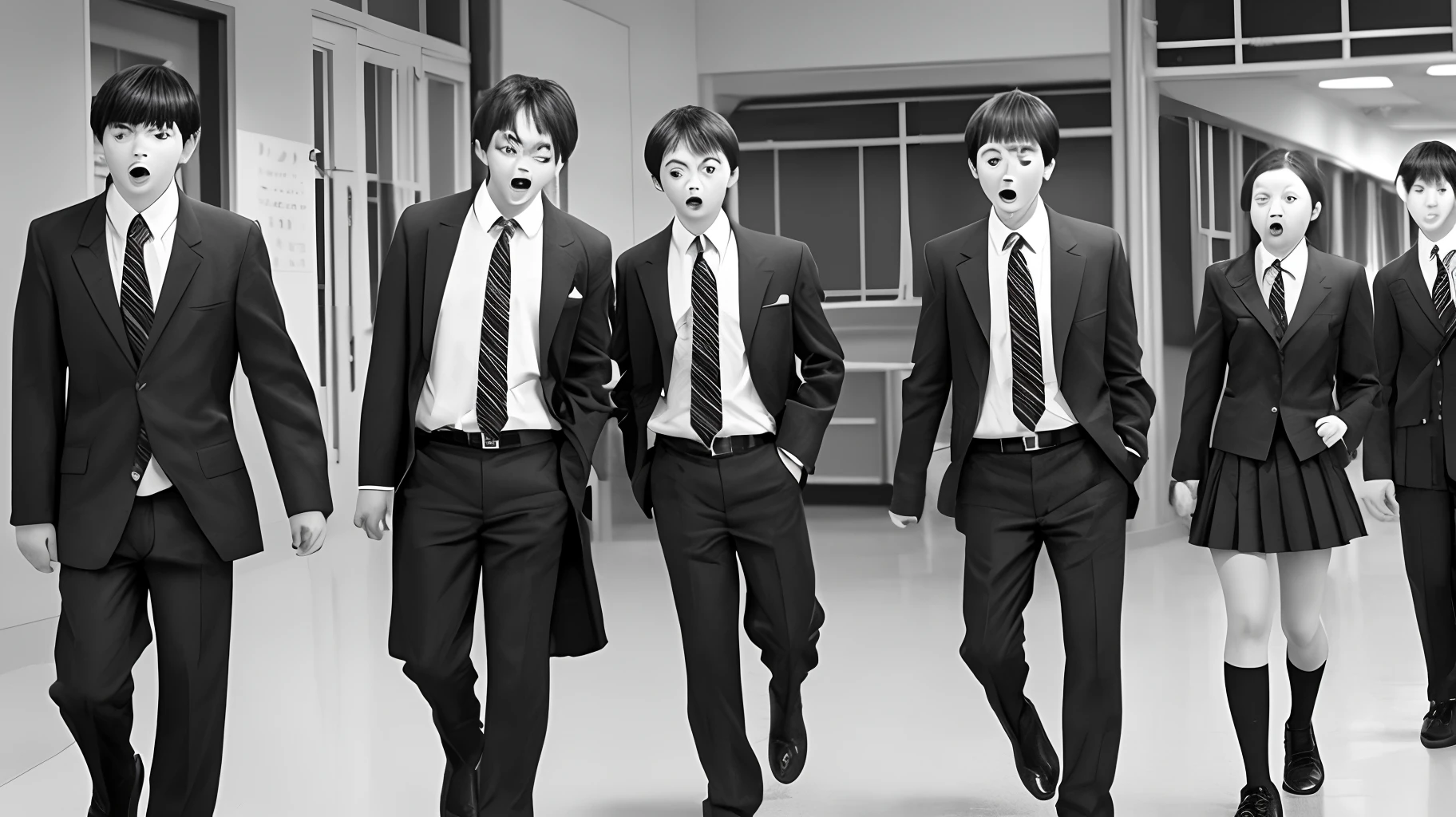 Scary midnight high-school