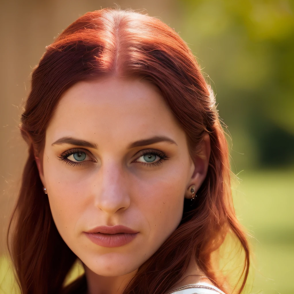 Perfect woman realistic photo, a realistic photo of 30yo medieval woman queen wearing a purple dress, red hair, medieval castle, cold colors,blue eyes, perfect nose, round face, straight eyebrow, cheek bones (1girl), (extremely detailed CG unity 8k wallpaper), photo of the most beautiful artwork in the world, professional majestic, (big-breasted:1.5) (photography by Steve McCurry), 8k uhd, dslr, soft lighting, high quality, film grain, Fujifilm 6T3 sharp focus, f 5.6, High Detail, Sharp focus, dramatic, (looking at viewer:1.2), (detailed pupils:1.3), (natural light), full body.