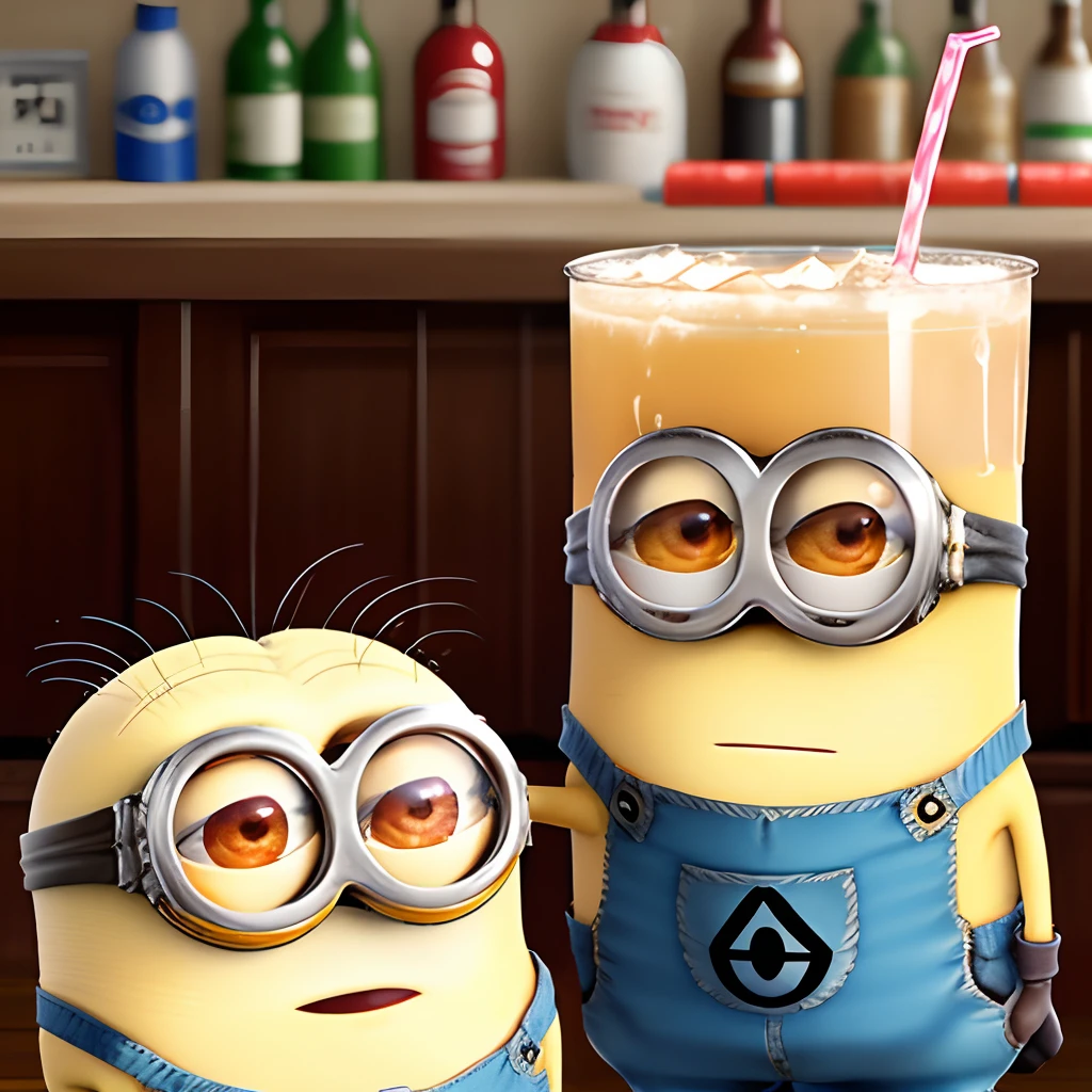 Minion drinking lean