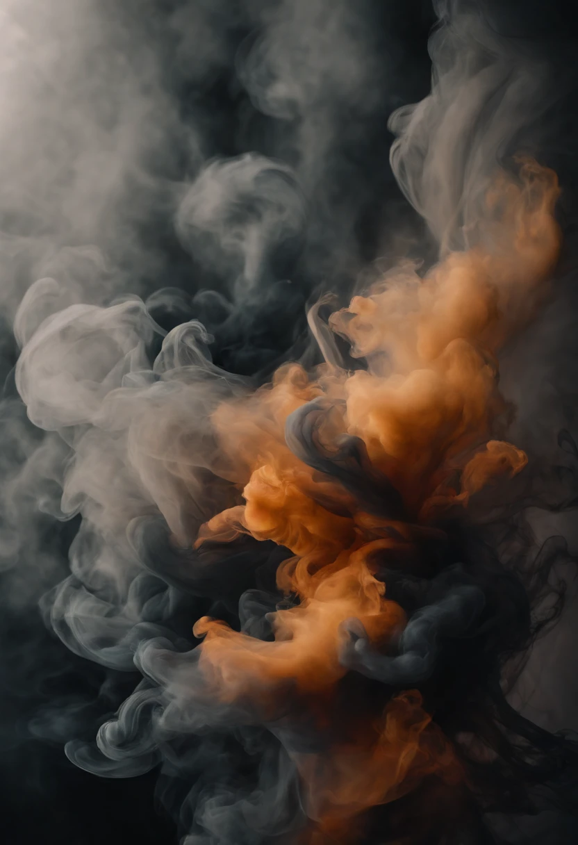 (Best quality,4K,A high resolution,Masterpiece:1.2),Ultra-detailed,Realistic:1.37 black ink,smoke explosion,Abstract art,Blurred background,fluid movement,Sharp focus,realistic illumination,Ethereal atmosphere,Striking contrast,Bokeh,Explosive energy,Rotational motion,Color Palette,Creative chaos,Fantastical Atmosphere,wisps of smoke,Fascinating pattern,Black waves,Dynamic composition,Intricate details,Smooth brushstrokes,Translucent layer,Emotional expression,abstract expressionism,Spontaneous inspiration,Impressionist interpretation,sensual experience,Visual harmony,Immersive art,Wonder and awe,Pure visual pleasure.