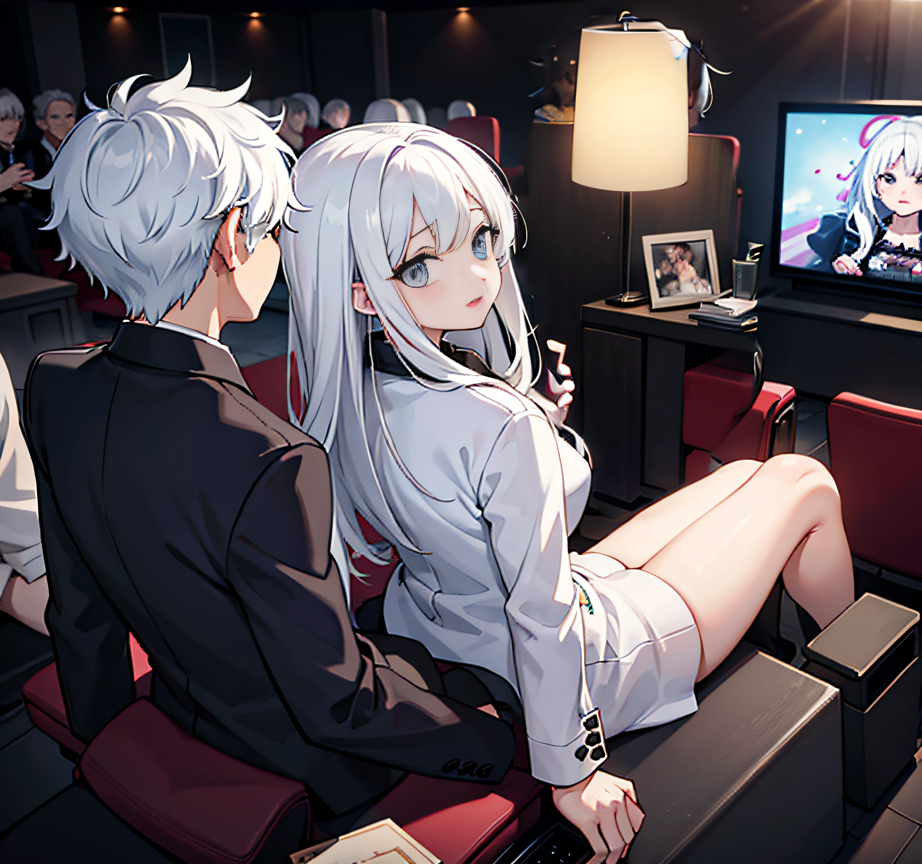 watching a film