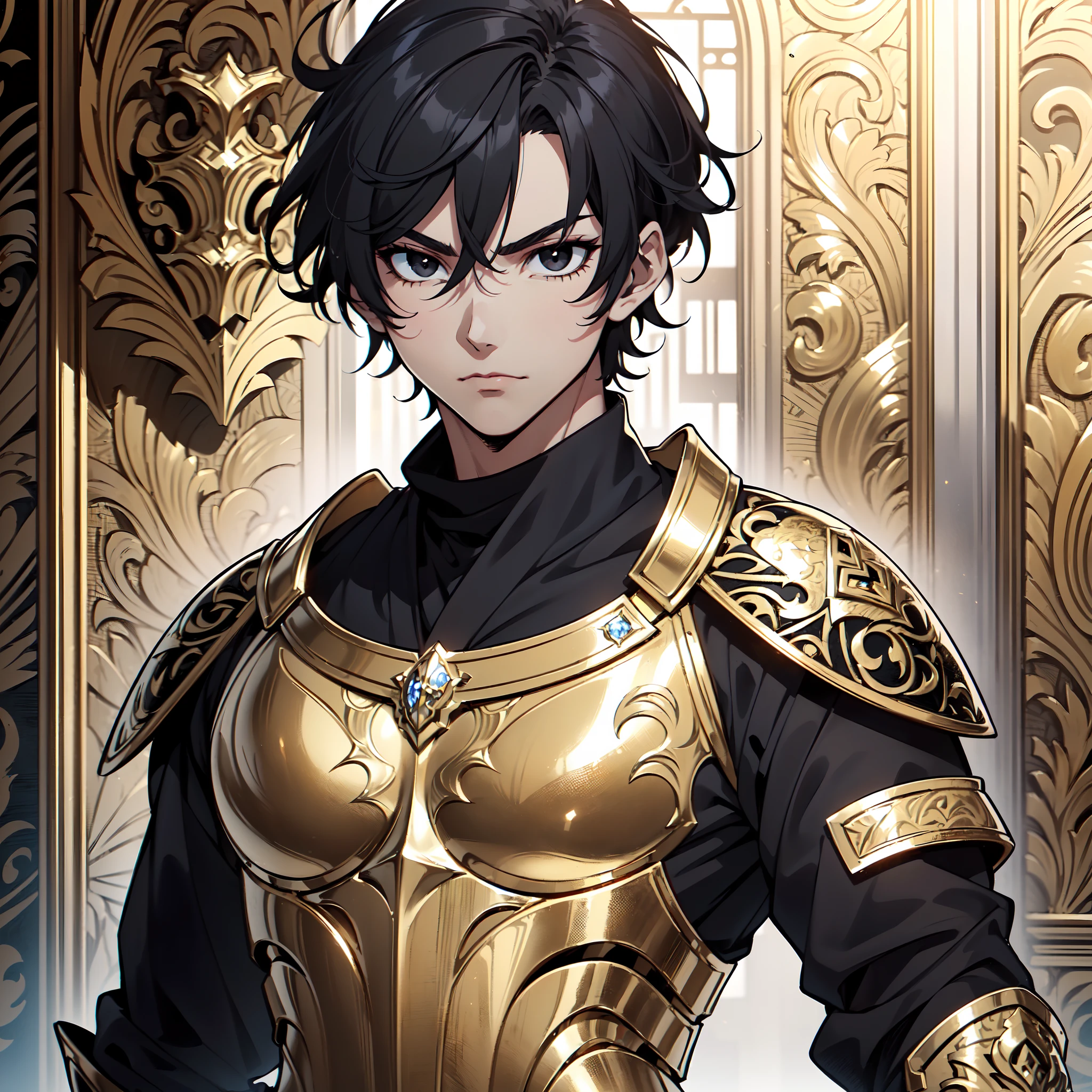 128K Ultra High Definition,
128K Ultra High Quality,
128K Ultra High Resolution,
Best Definition,
Best Quality,
Best Resolution,
Perfectly Detailed,
Perfectly Designed,
Extremely Detailed,
Extremely Designed,
Hyper Detailed,
Hyper Definition,
Hyper Quality,
Hyper Resolution,
Masterpiece,
(((Anime))),
Body Shot,
(((Boy))),
Handsome,
Muscular Body,
(((Black Short Hair))),
(((Black Eyes))),
(((Hyper Detailed & Perfectly Designed With Ultra High Quality Gold Engravings & Jeweled Ninja Armor))),
(((Inside Of Medieval Royal Palace Background Scenery))),