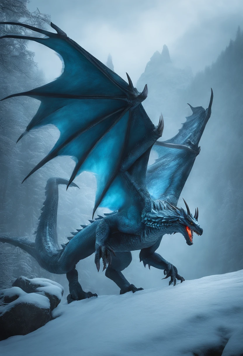 Frost Bipedal Wyvern，Higher than the mountain