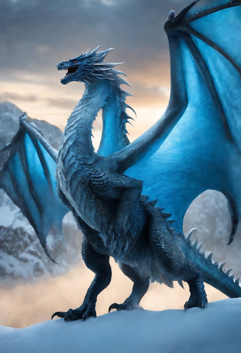 Frost Bipedal Wyvern，Higher than the mountain