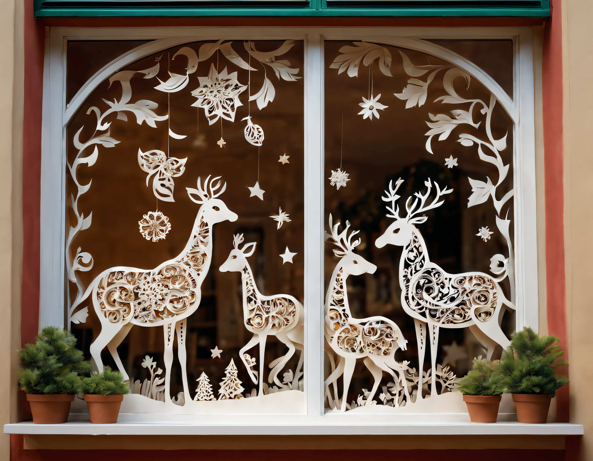 (best quality,4k,8k,highres,masterpiece:1.2),ultra-detailed,(realistic,photorealistic,photo-realistic:1.37),stickers,personalization,stickers on windows,paper cutting,celebratory atmosphere,exquisite details,decorative motifs,festive patterns,playful designs,vibrant colors,beautifully crafted paper art,whimsical illustrations,innovative cutouts,window display,meticulous craftsmanship,ornate patterns,creative arrangements,elaborate paper art,visual delight,colorful celebrations,striking designs,attention-grabbing window decorations,artistic expressions,eye-catching decals,meticulously placed,artful compositions,paper crafting,sophisticated designs,mesmerizing patterns,stunning paper art,enchanting atmosphere,window adornments,cheerful ambiance,personalized style,delicate craftsmanship,joyful creations,unique window decorations,impressive paper cutting,Paper creativity,interplay of light and shadows,celebratory vibes.