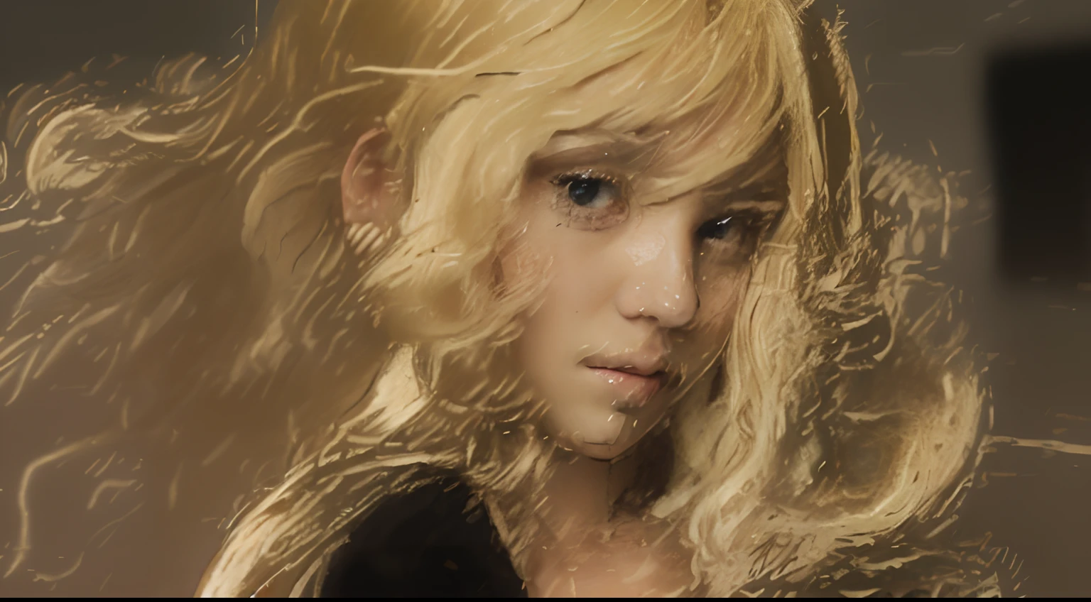 blond hair, black eyes(3:1)