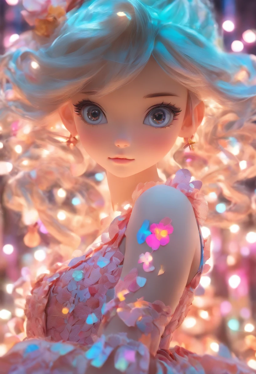 Photo of a doll in a dress, loli in dress, Loli, Guviz-style artwork, 8K high quality detailed art, small loli girl, guweiz masterpiece, Guviz, Detailed anime artwork, Guweiz in Pixiv ArtStation, Pixiv style, anime styled 3d