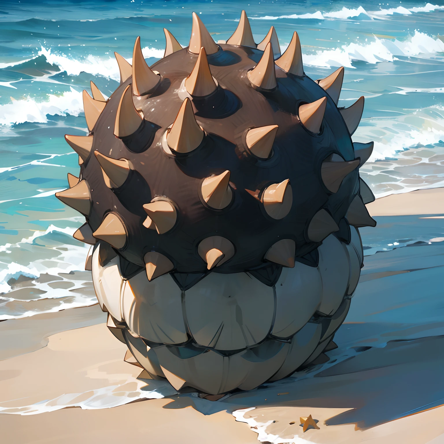 Giant sea urchins,Float to the beach,Sharp shell,Aggressive