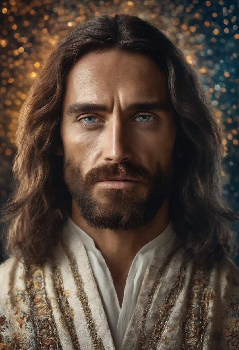 (symmetry),centered,a ((close)) up portrait,(Jesus),a very thin white prime man with long hair and a beard,wearing a long white robe,35mm,natural skin,clothes detail, 8k texture, 8k, insane details, intricate details, hyperdetailedhighly detailed,realistic,soft cinematic light,HDR,sharp focus, ((((cinematic look)))),intricate, elegant, highly detailed